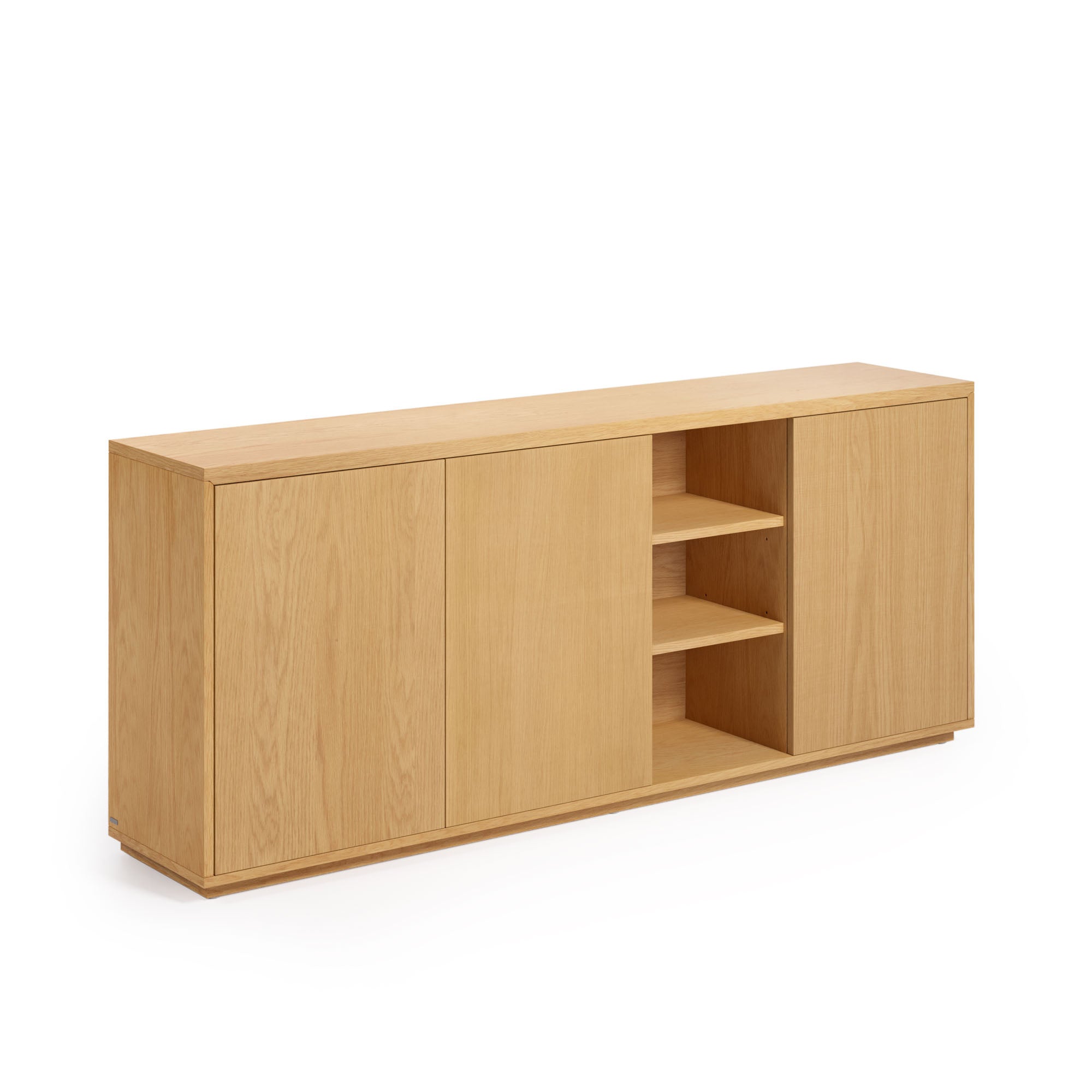 Abilen oak wood veneer 3 door sideboard, 180 x 75 cm FSC 100% - Product Image