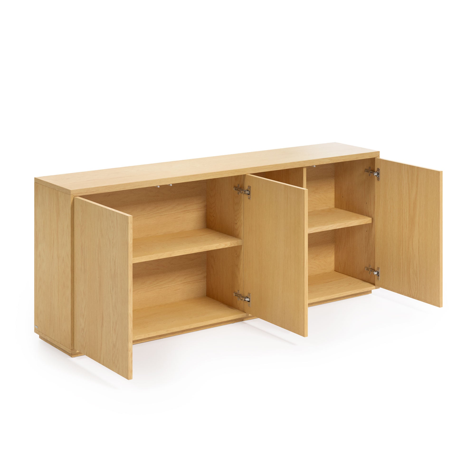 Abilen oak wood veneer 3 door sideboard, 180 x 75 cm FSC 100% - Product Image