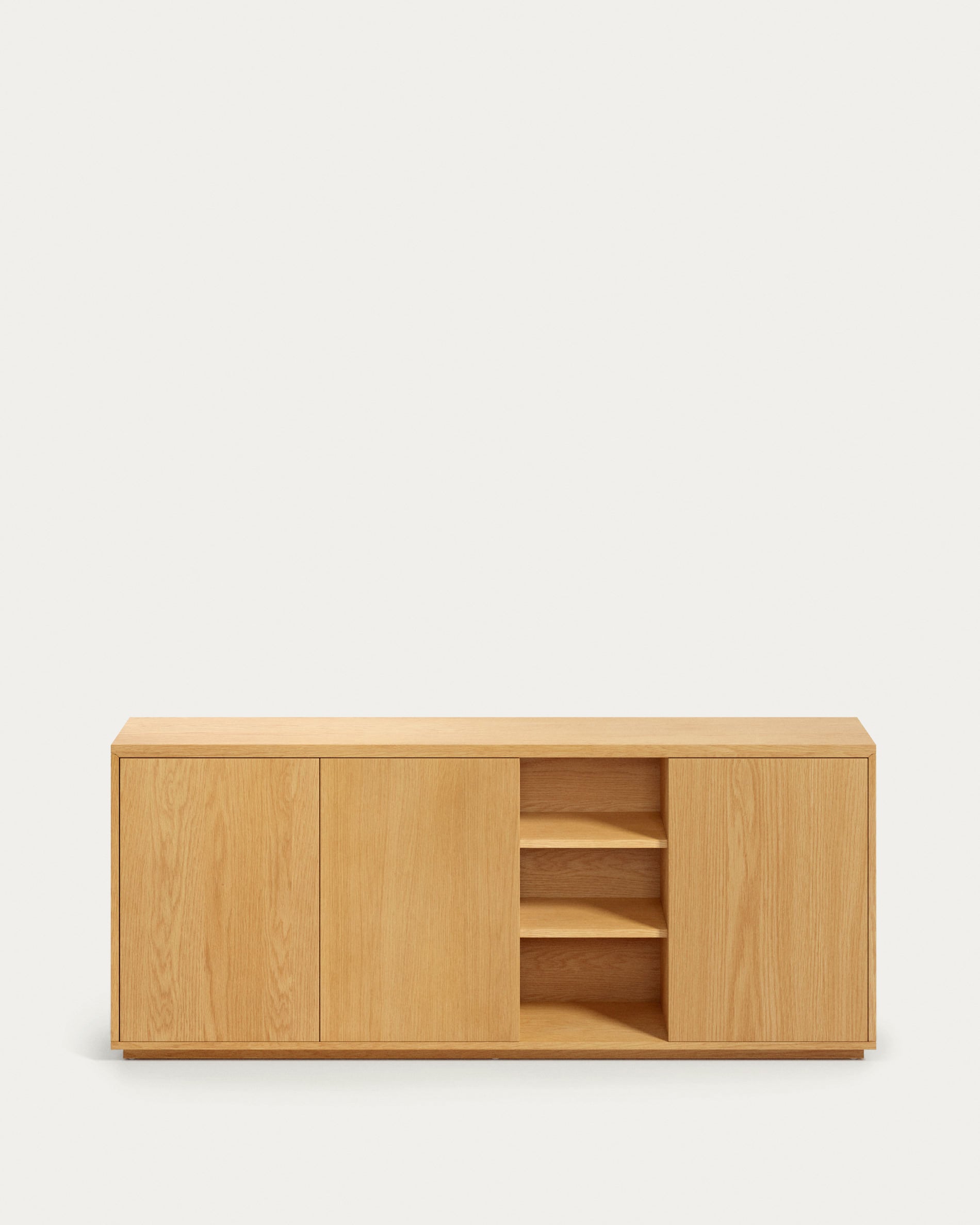 Abilen oak wood veneer 3 door sideboard, 180 x 75 cm FSC 100% - Product View
