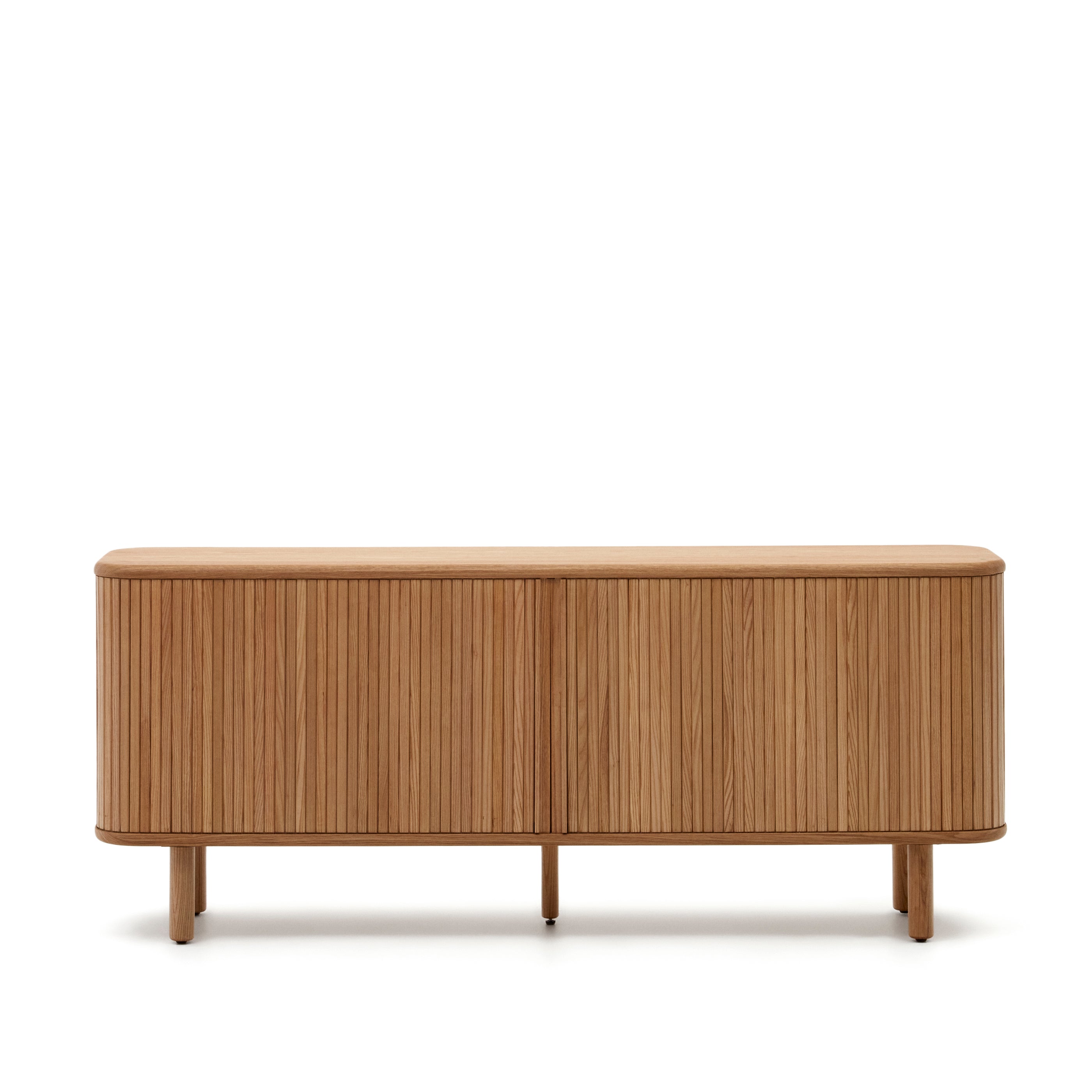 Mailen 2 door sideboard in ash veneer with a natural finish 180 x 75 cm - Product Image