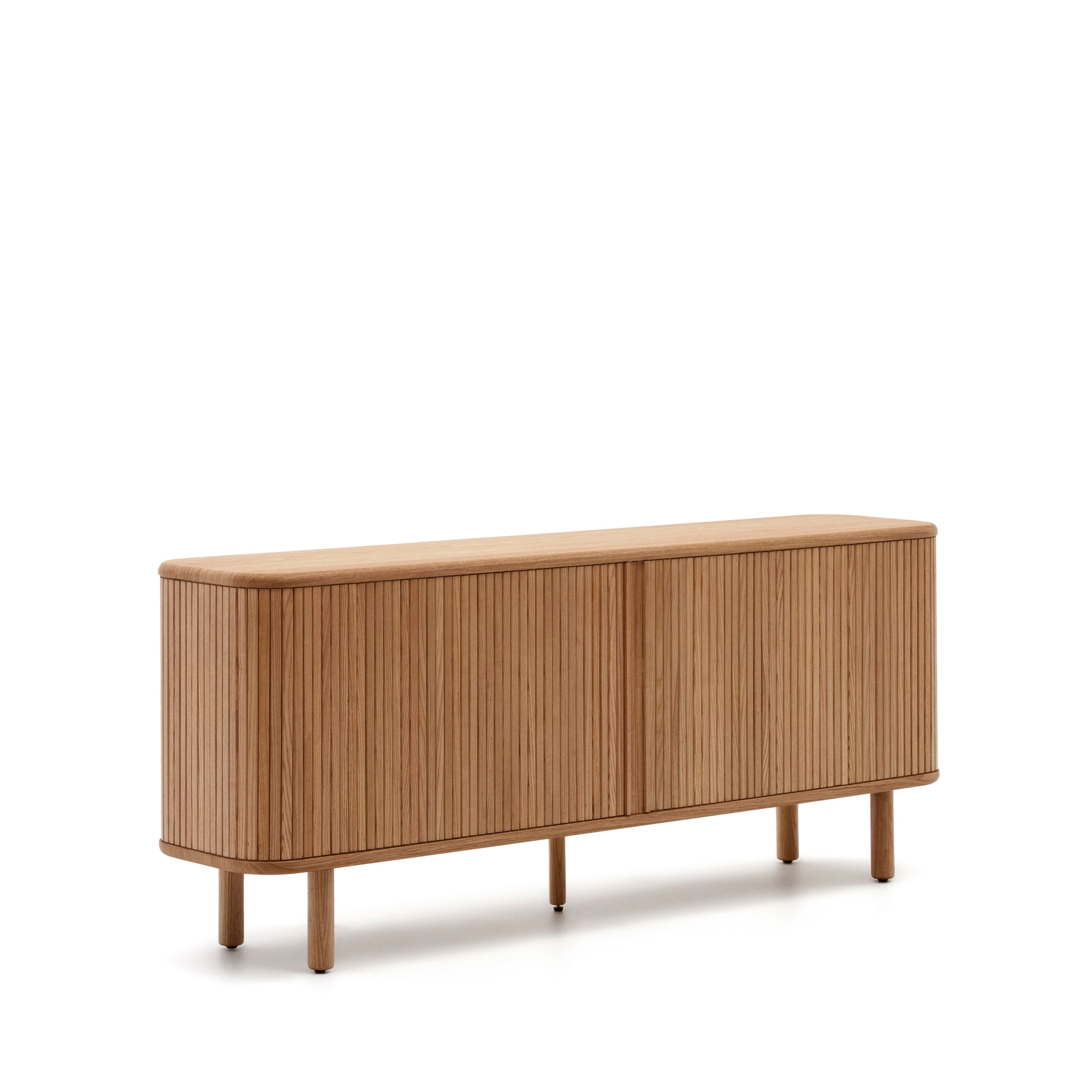 Mailen 2 door sideboard in ash veneer with a natural finish 180 x 75 cm - Product Image