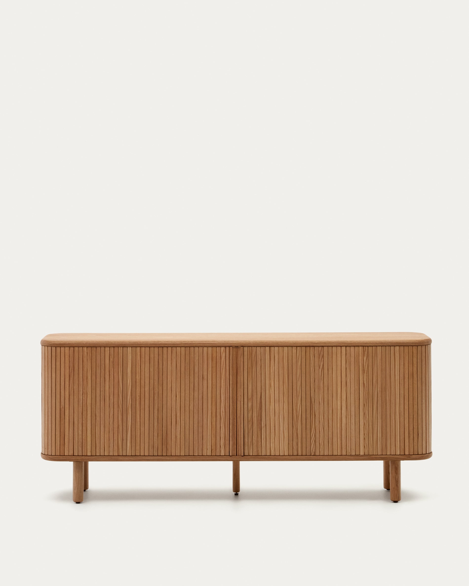 Mailen 2 door sideboard in ash veneer with a natural finish 180 x 75 cm - Product View