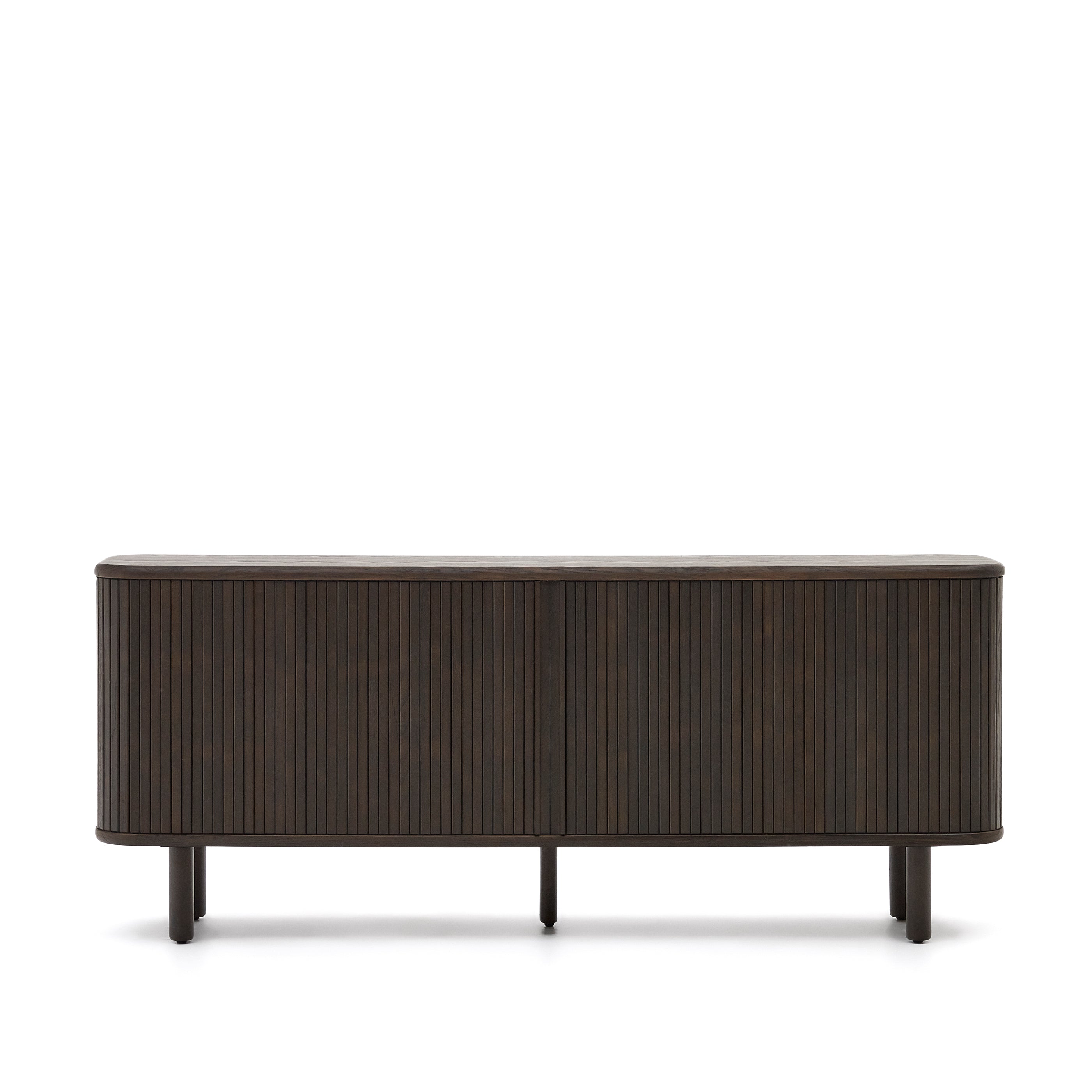 Mailen 2 door sideboard in ash veneer with a dark finish 180 x 75 cm - Product Image