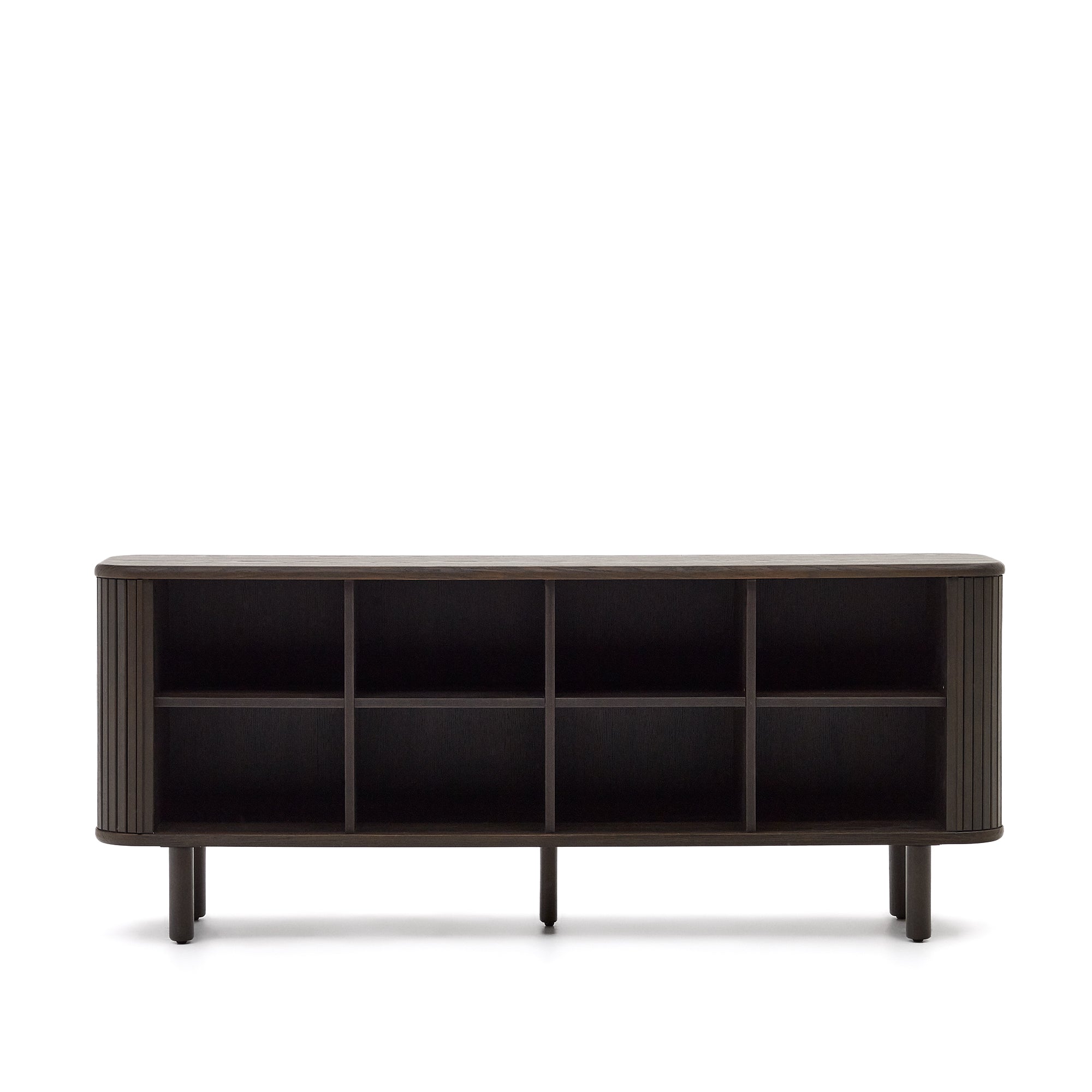 Mailen 2 door sideboard in ash veneer with a dark finish 180 x 75 cm - Product Image