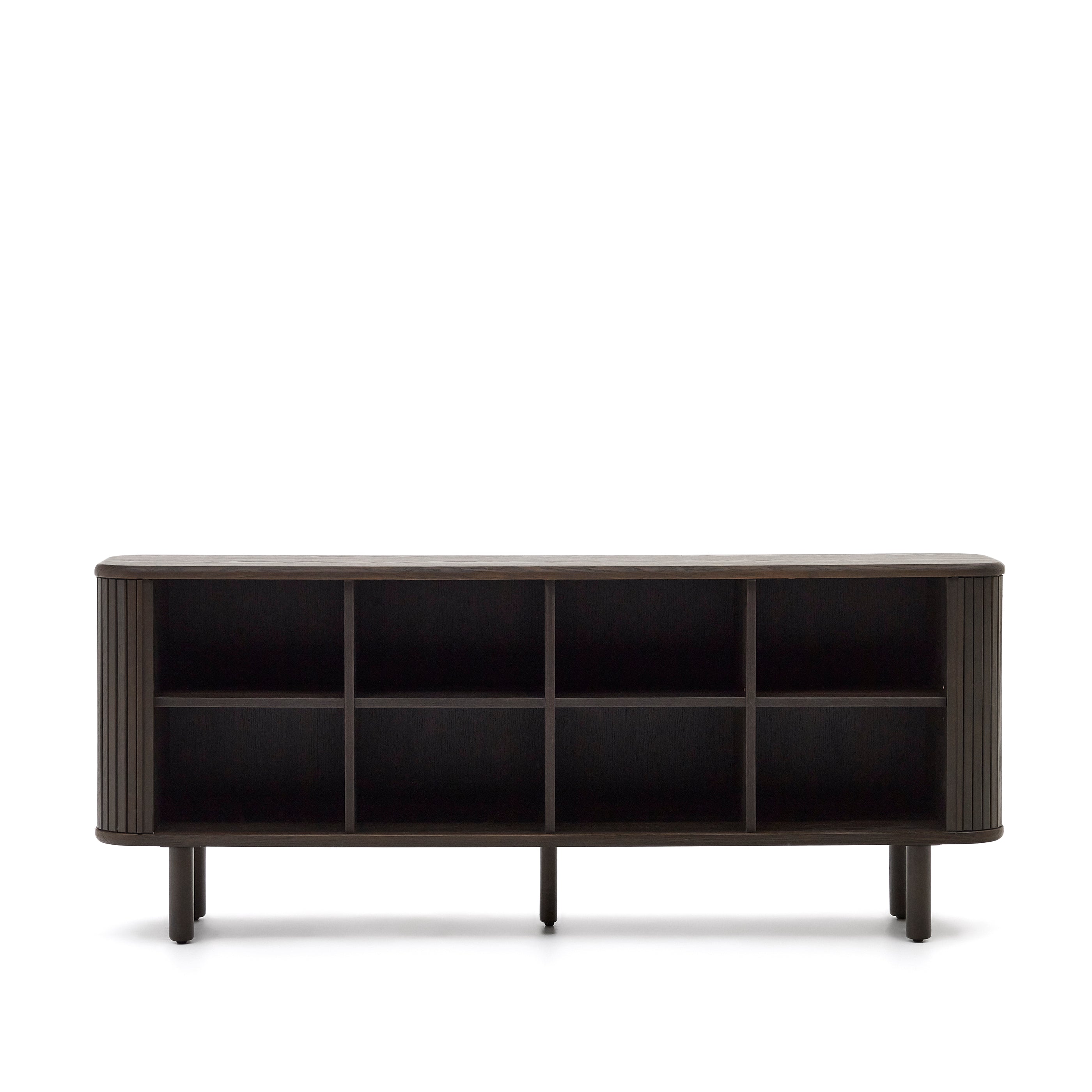 Mailen 2 door sideboard in ash veneer with a dark finish 180 x 75 cm - Product Image