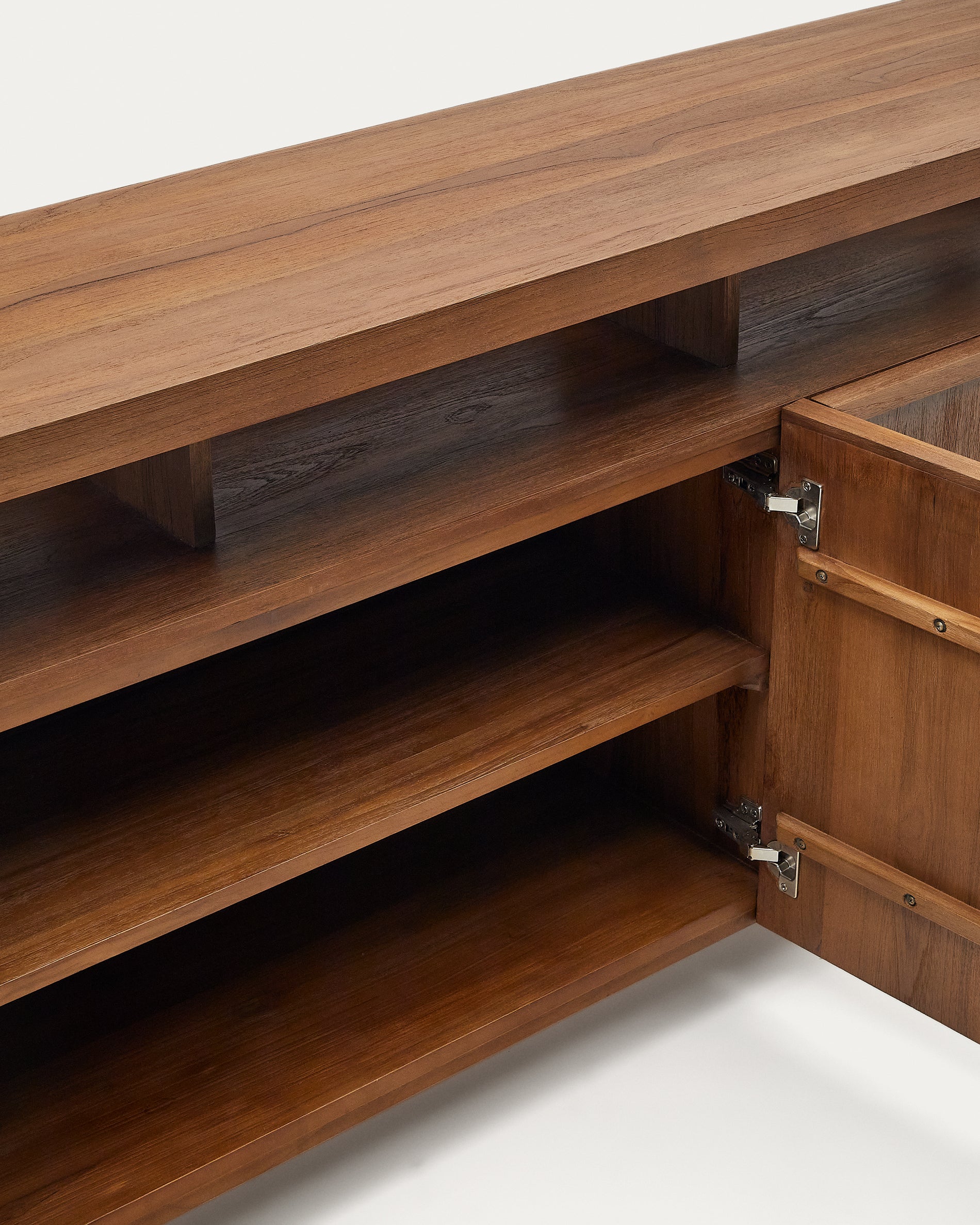 Sashi sideboard in solid teak wood 180 x 85 cm - Detail