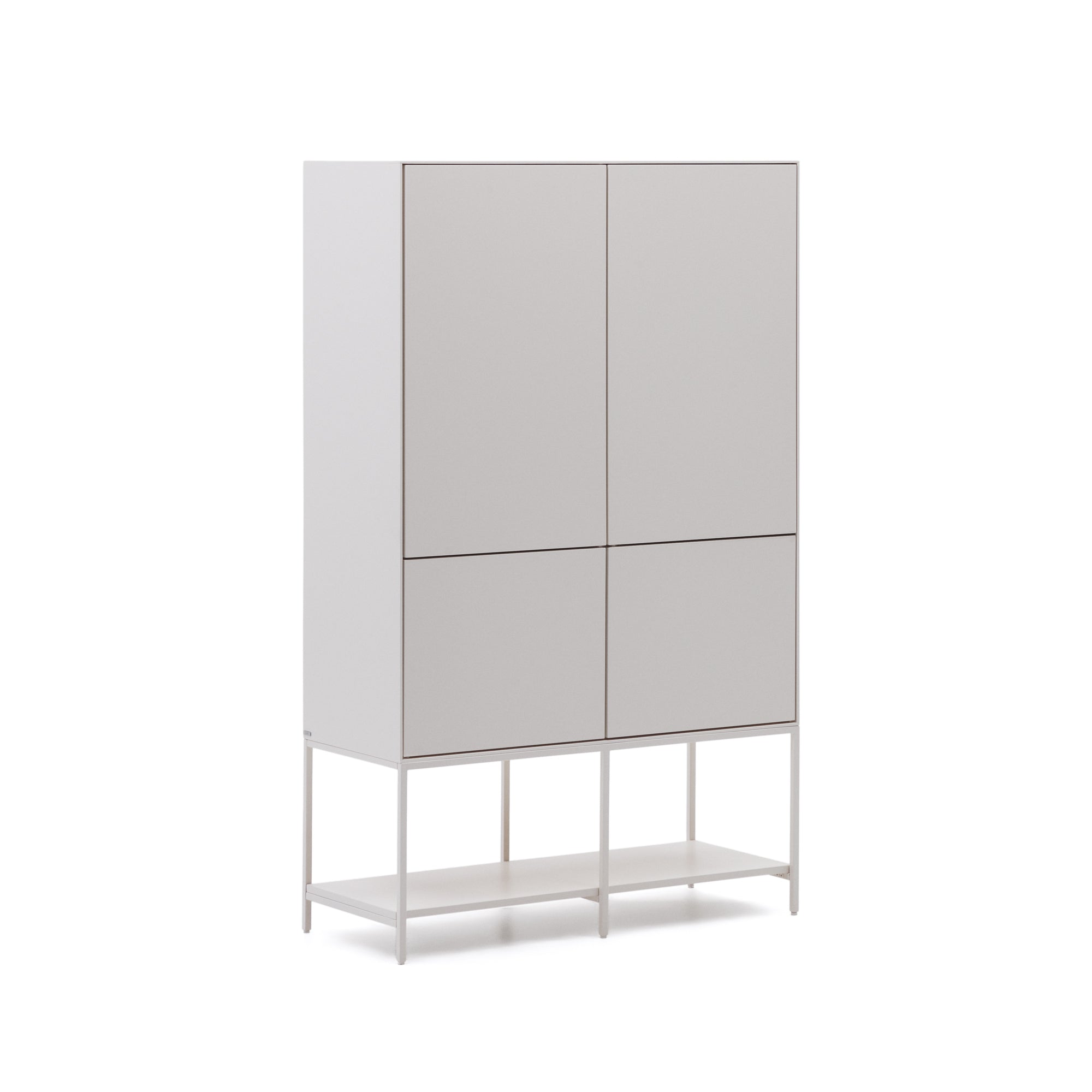 Vedrana 4-door tall sideboard white lacquered MDF 97.5 x 160 cm - Product Image