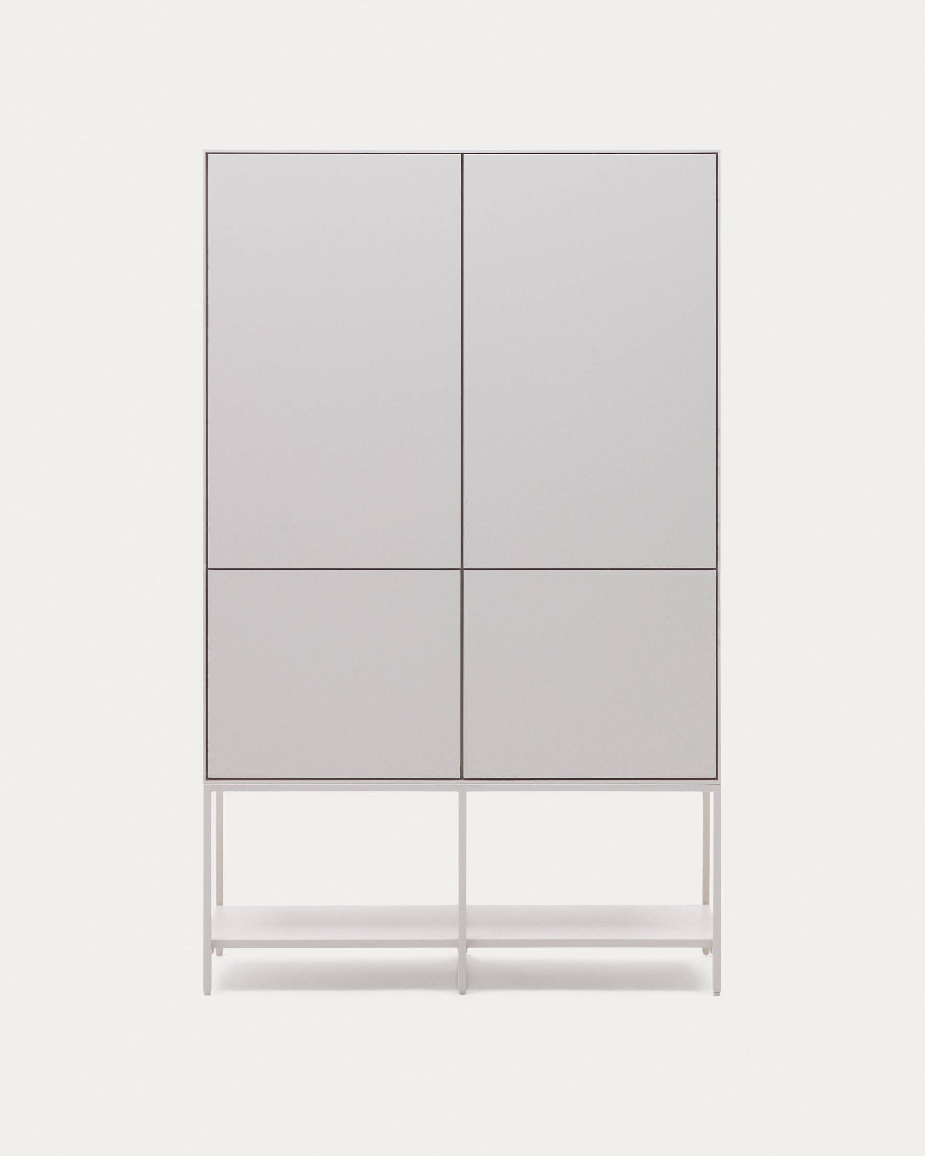 Vedrana 4-door tall sideboard white lacquered MDF 97.5 x 160 cm - Product View