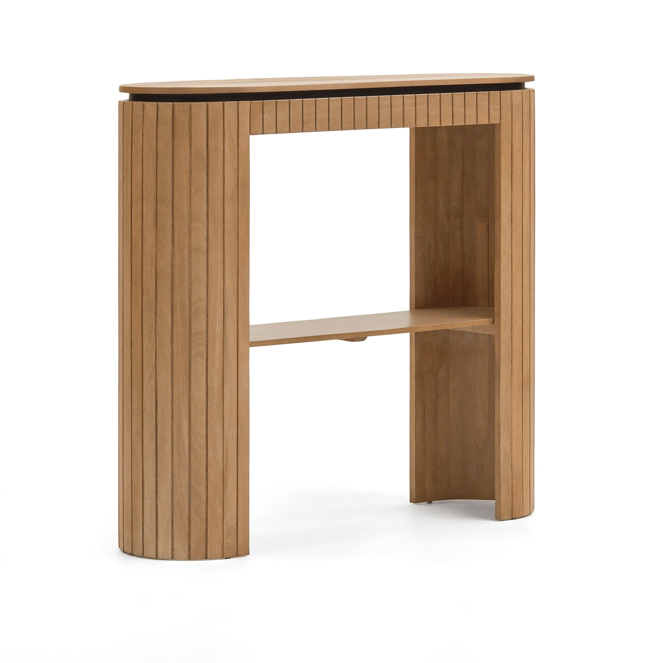 Licia console table with 1 drawer, solid mango wood, 120 x 90 cm - Product Image