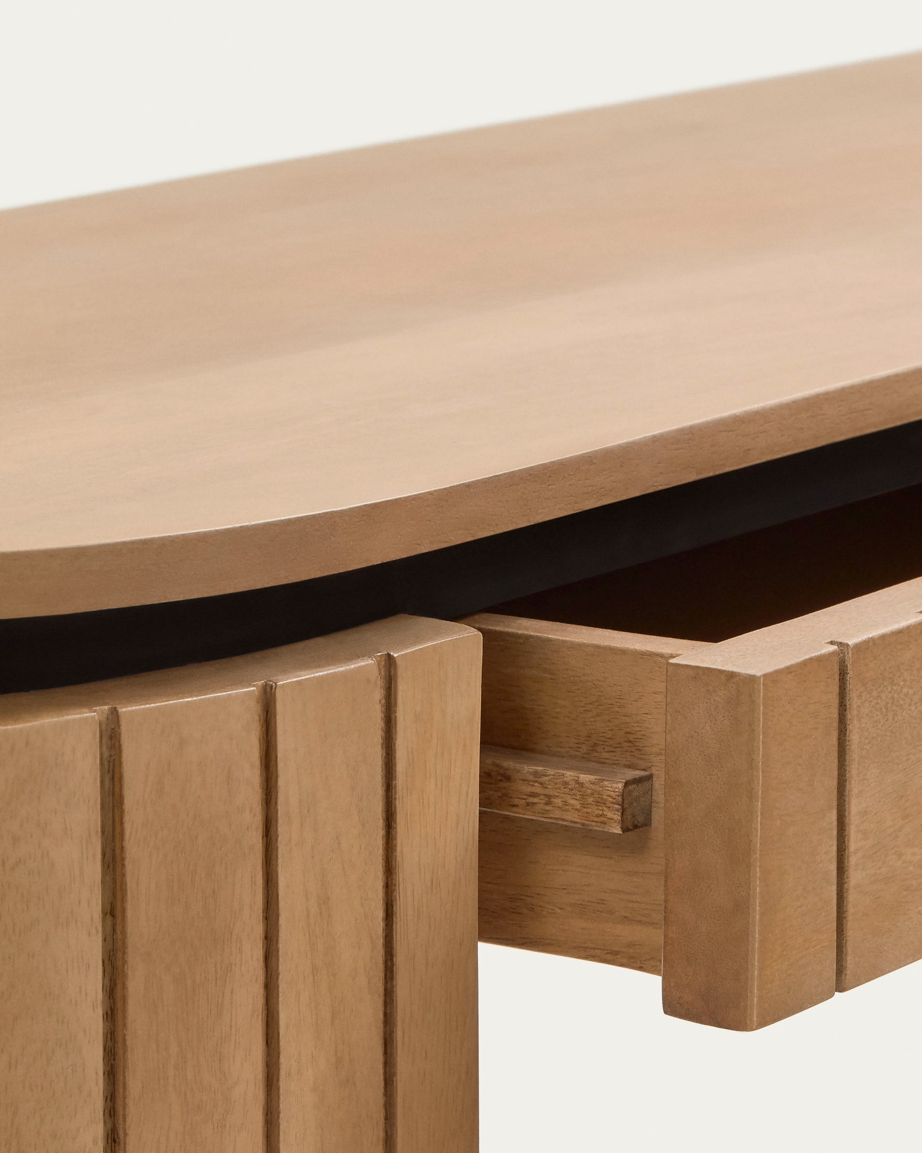 Licia console table with 1 drawer, solid mango wood, 120 x 90 cm - Detail