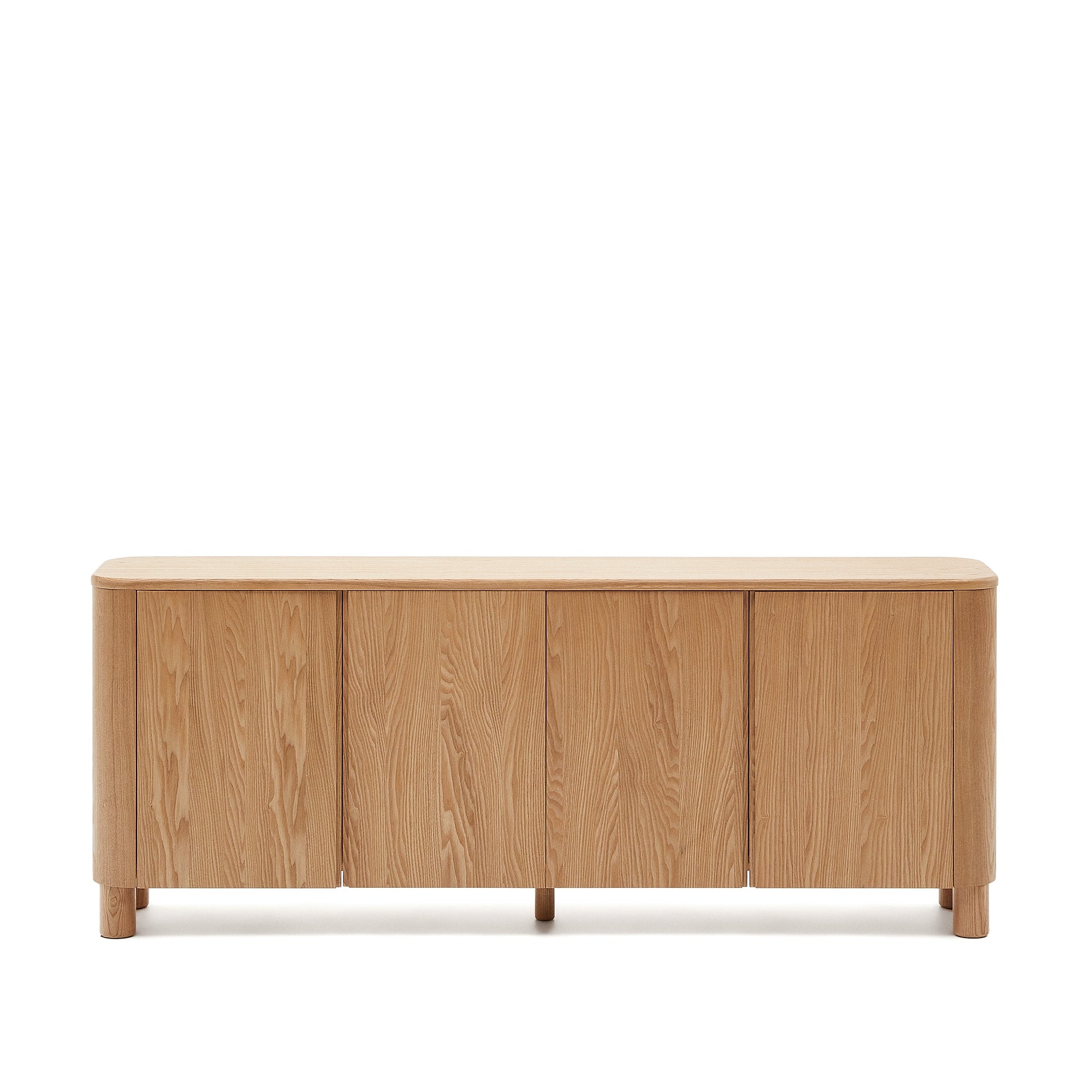 Salaya side cabinet in ash plywood FSC Mix Credit, 200 cm x 79 cm