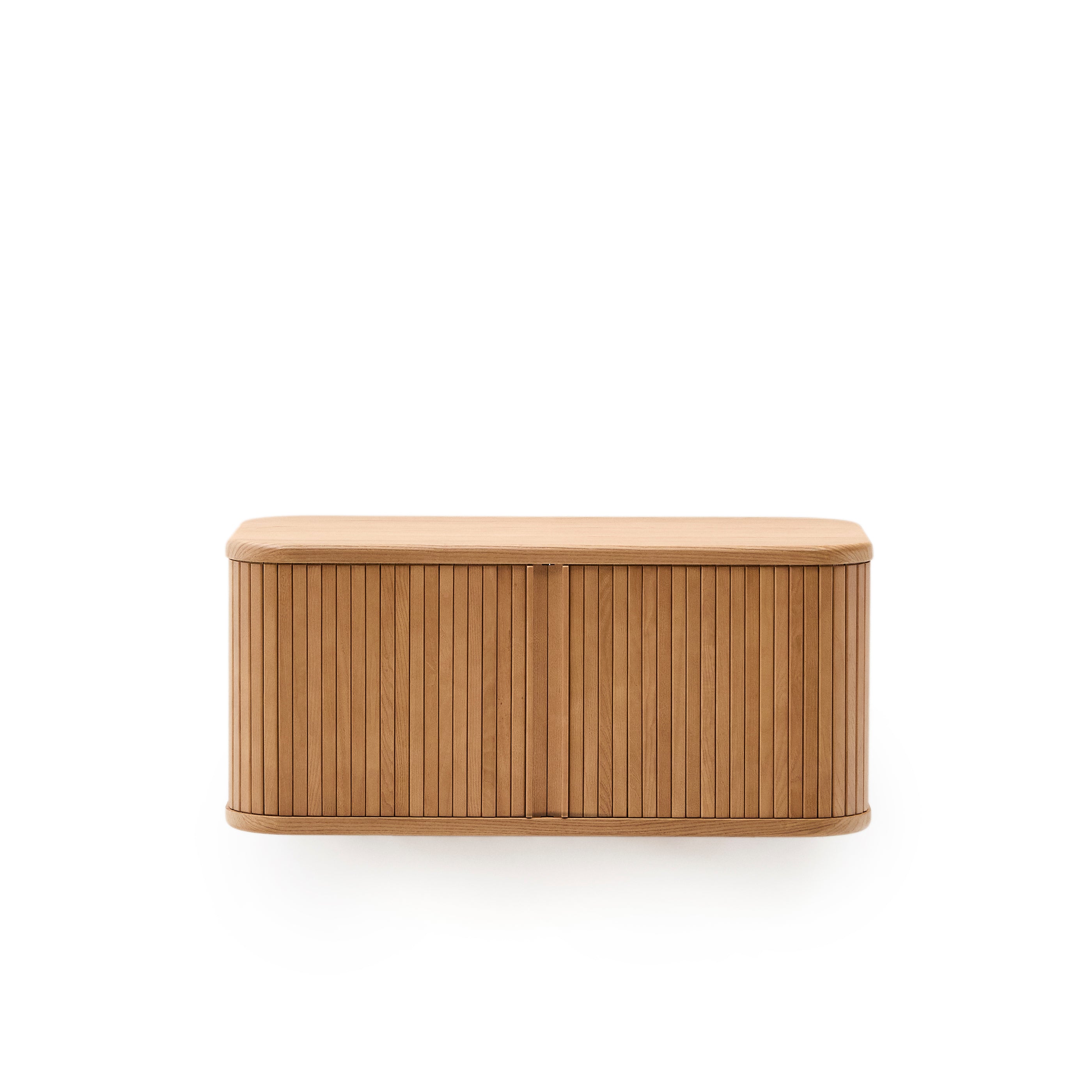 Mailen bathroom cupboard in ash veneer in a natural finish, 90 x 45 cm - Product Image