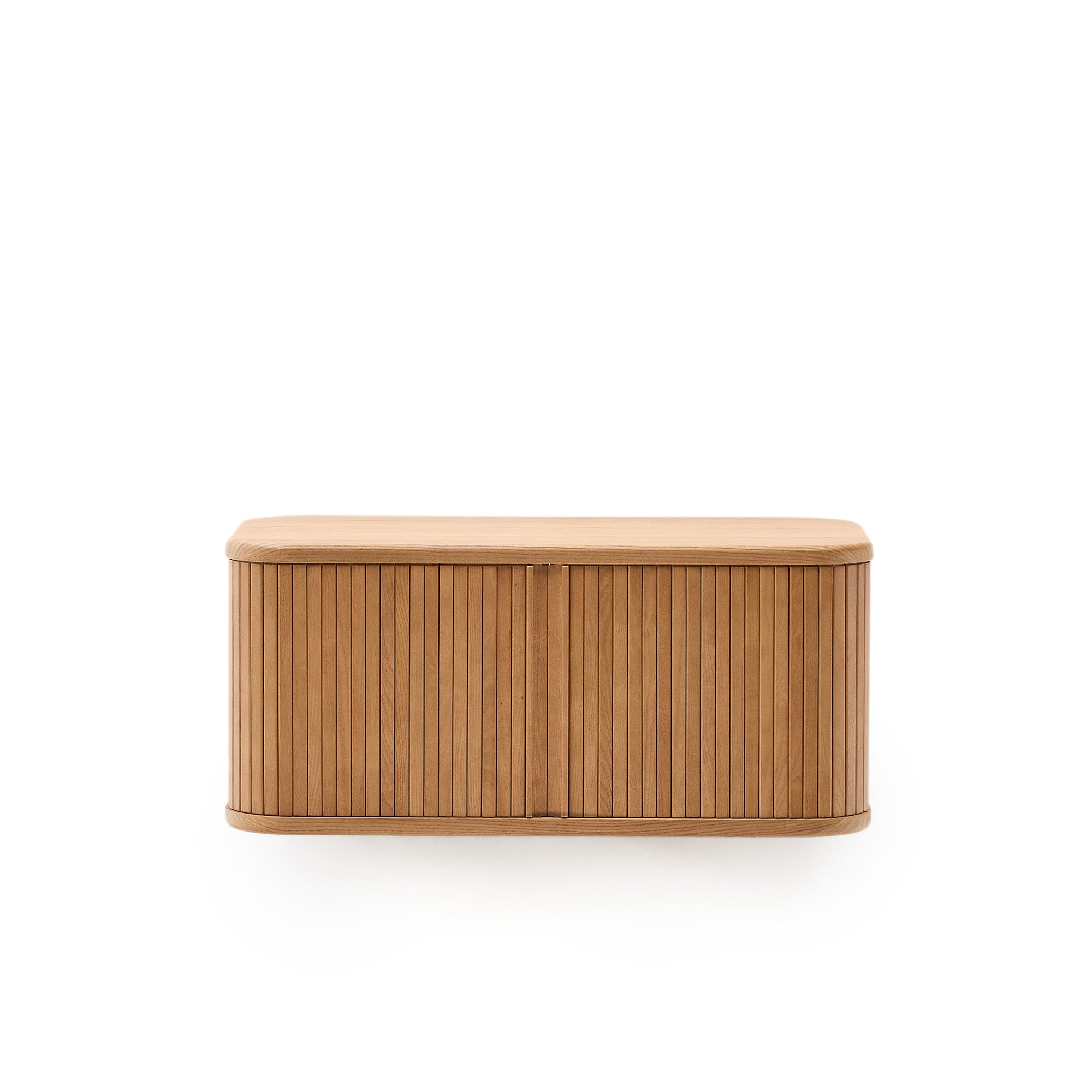 Mailen bathroom cupboard in ash veneer in a natural finish, 90 x 45 cm - Product Image