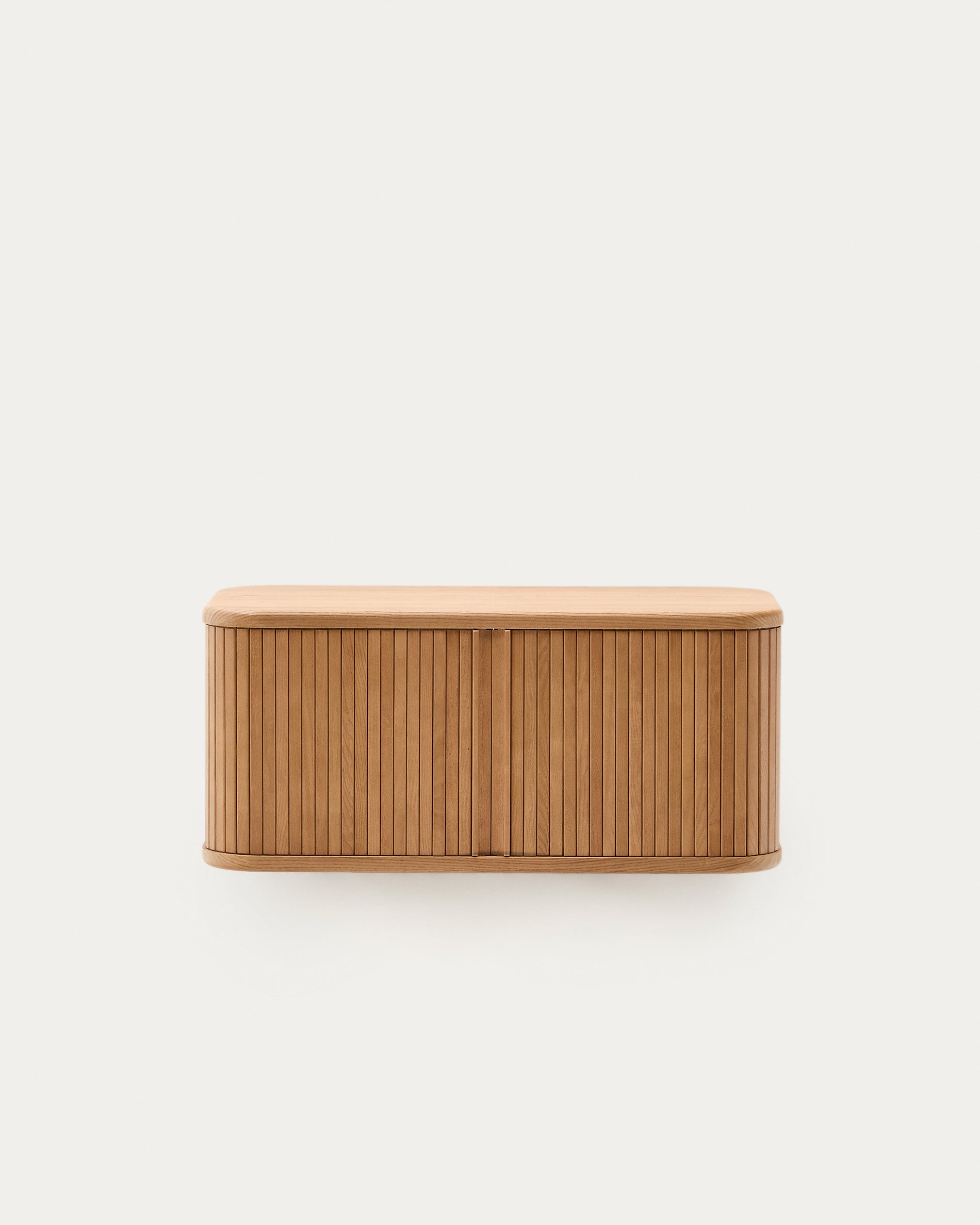 Mailen bathroom cupboard in ash veneer in a natural finish, 90 x 45 cm - Product View