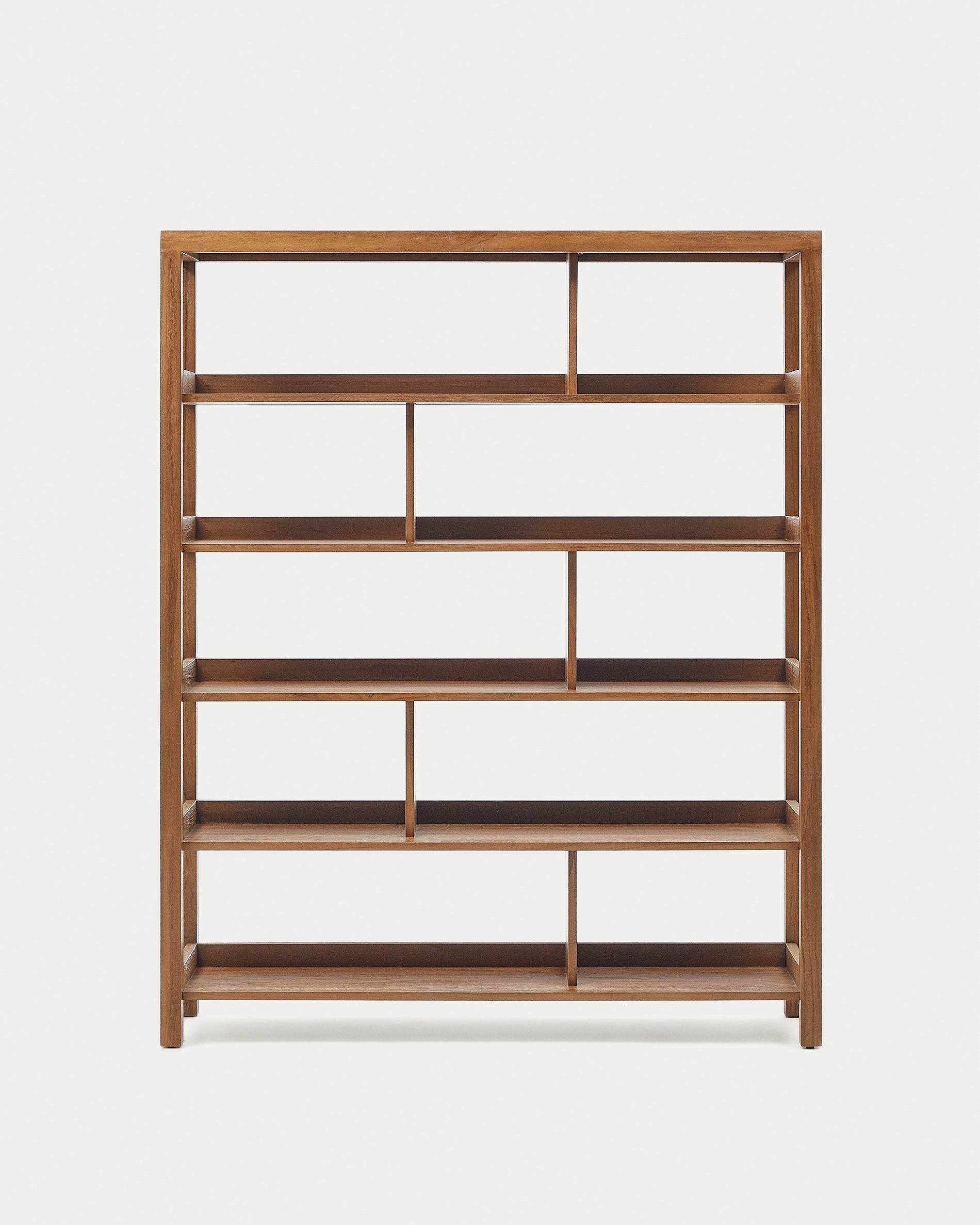 Sashi shelving unit made in solid teak wood 150 x 185 cm - Product View