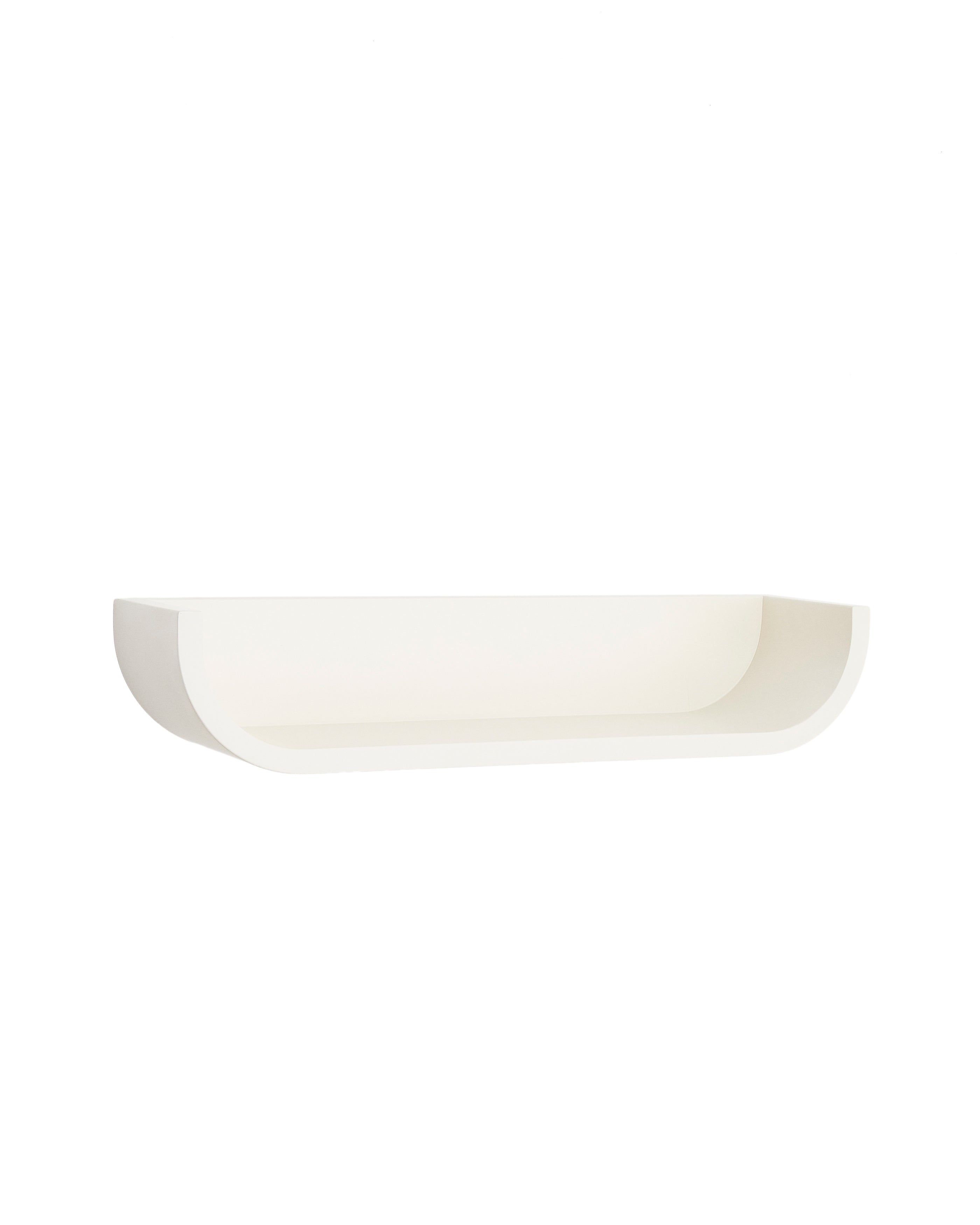Salaya shelf in lacquered beige ash laminated plywood 60 x 12 cm - Product Image