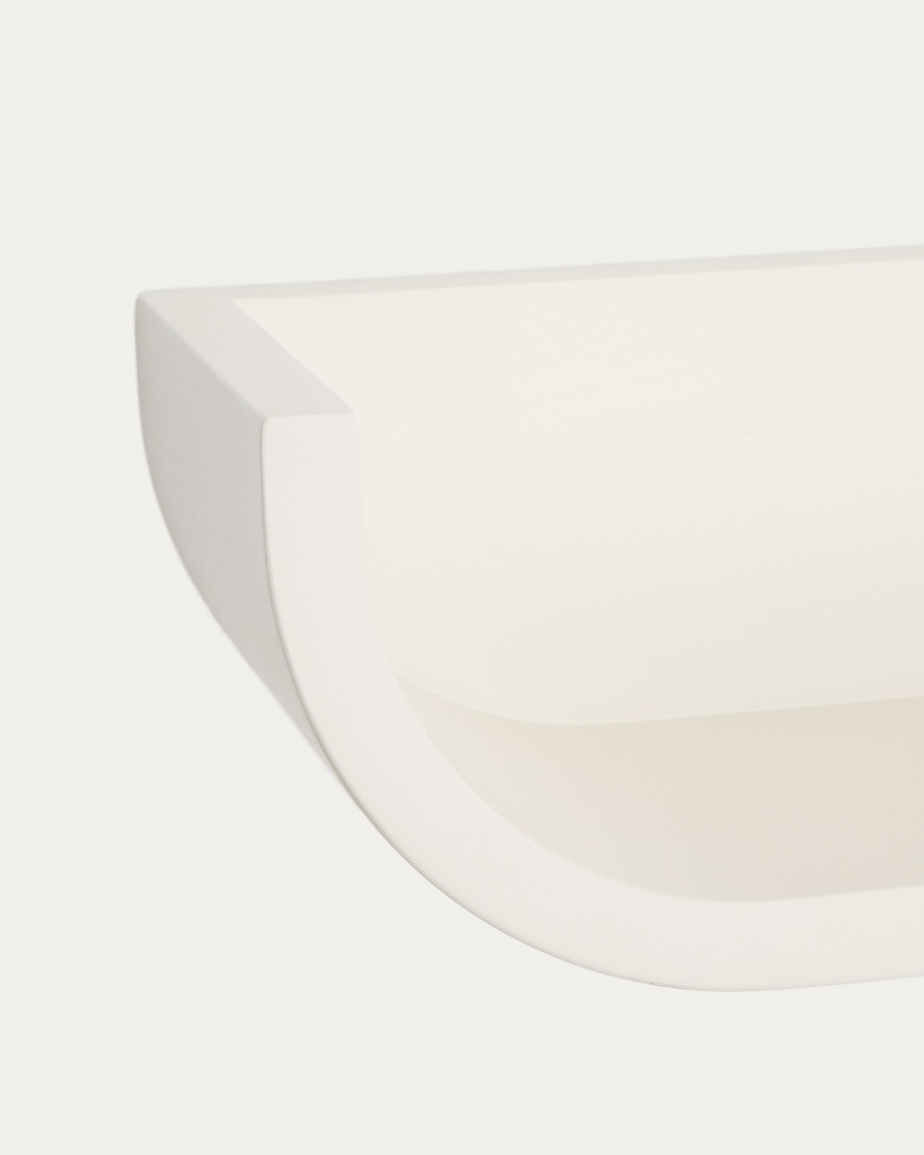 Salaya shelf in lacquered beige ash laminated plywood 60 x 12 cm - Detail