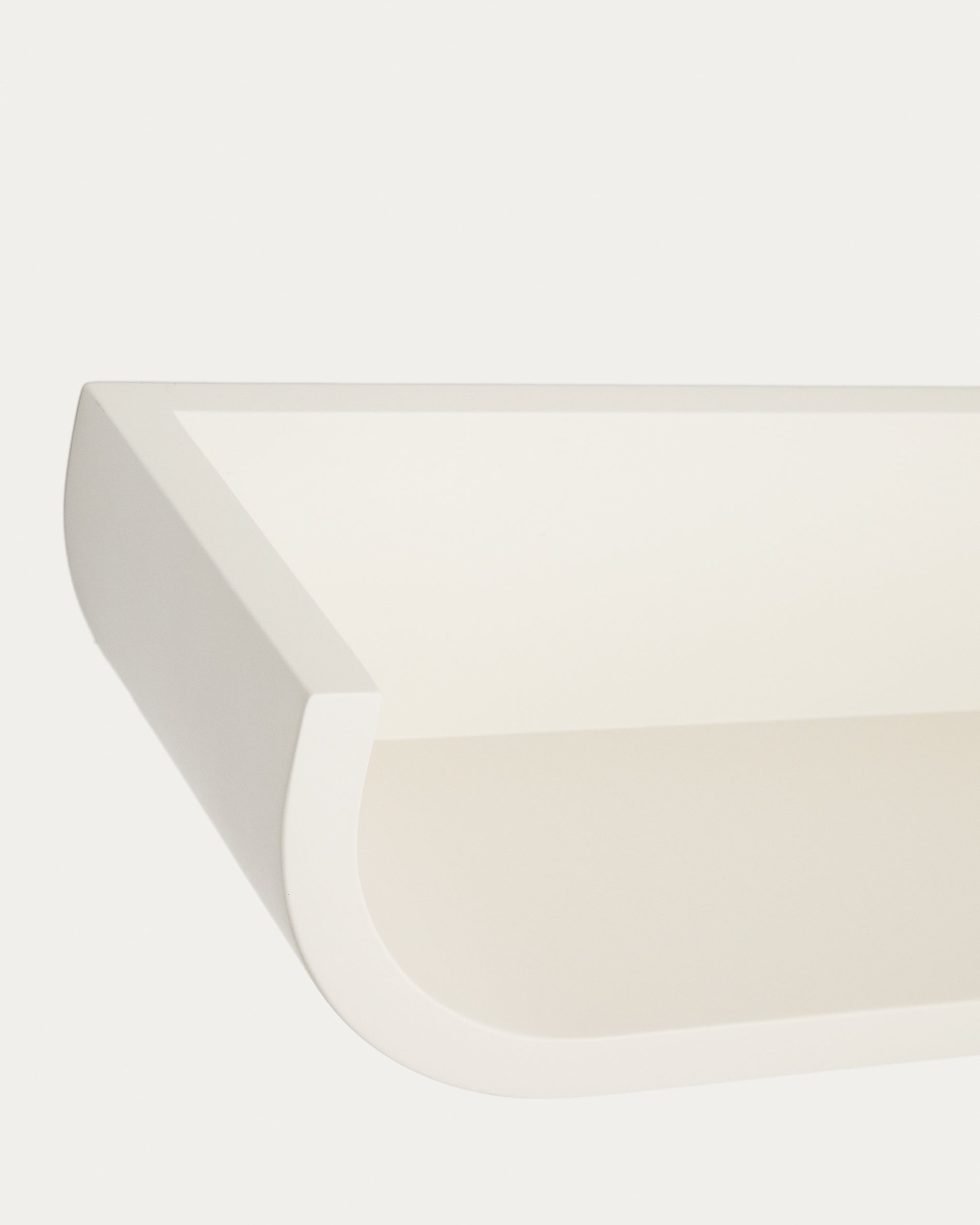 Salaya shelf in lacquered beige ash laminated plywood 60 x 12 cm - Detail