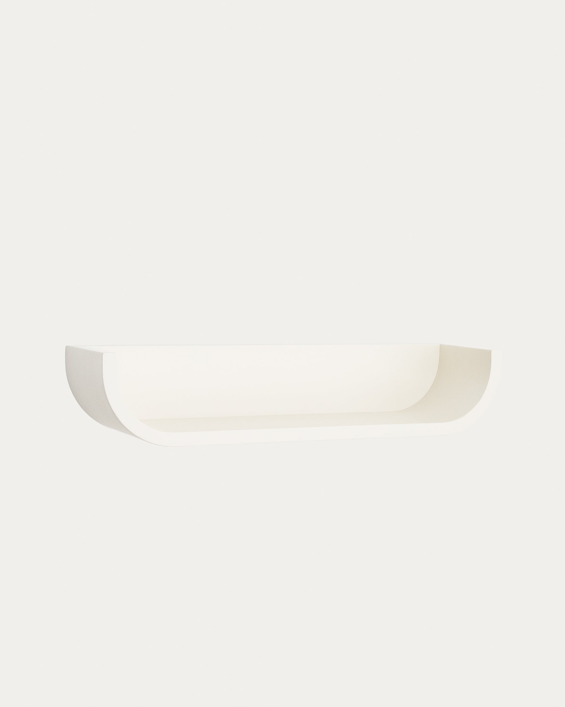 Salaya shelf in lacquered beige ash laminated plywood 60 x 12 cm - Product View