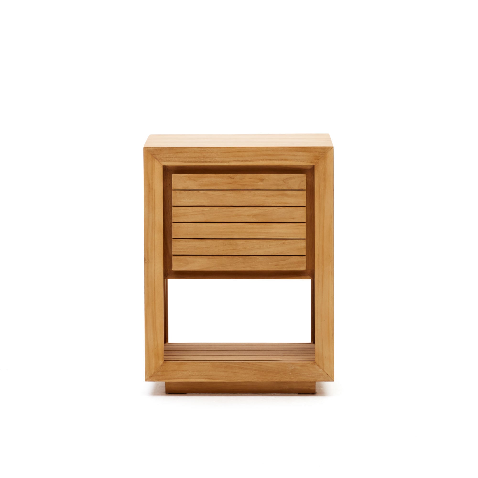 Saula bathroom furniture in solid teak wood with natural finish, 60 x 45 cm - Product Image