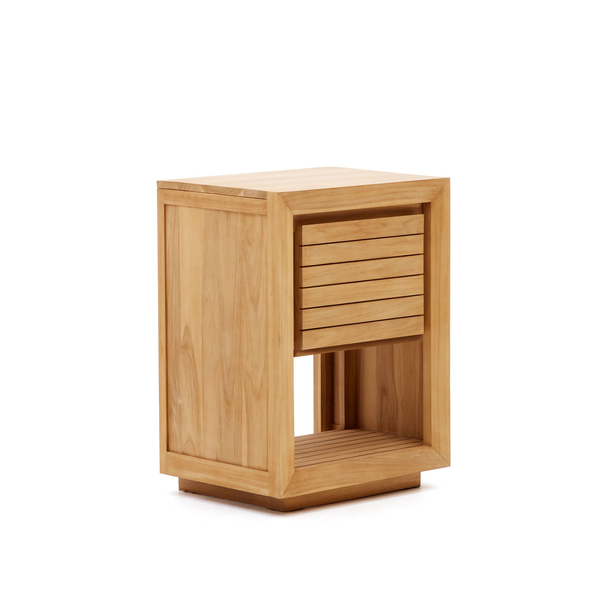 Saula bathroom furniture in solid teak wood with natural finish, 60 x 45 cm - Product Image
