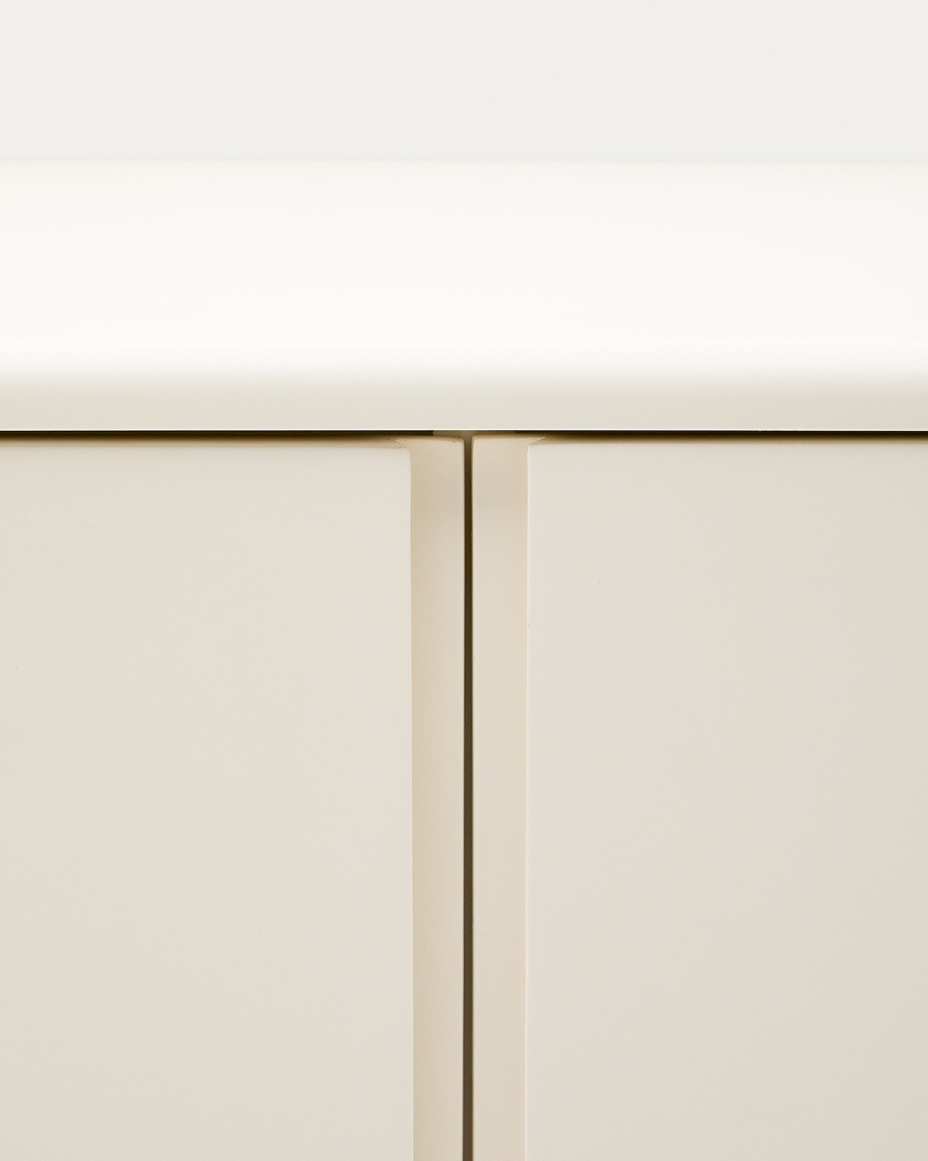 Salaya bathroom furniture in lacquered beige ash laminated plywood 90 x 45 cm - Detail