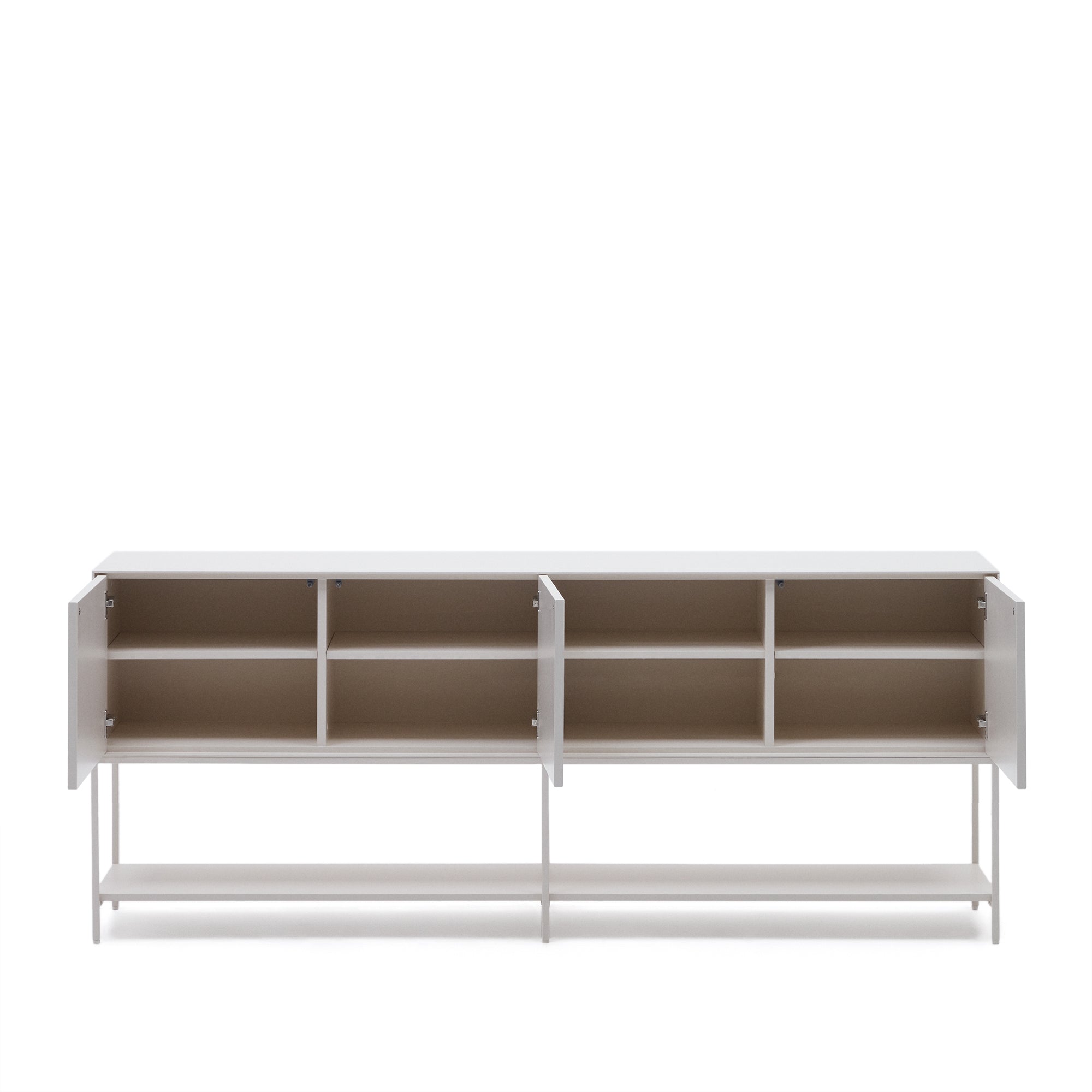 Vedrana 3-door sideboard white lacquered MDF 195 x 80 cm - Product Image