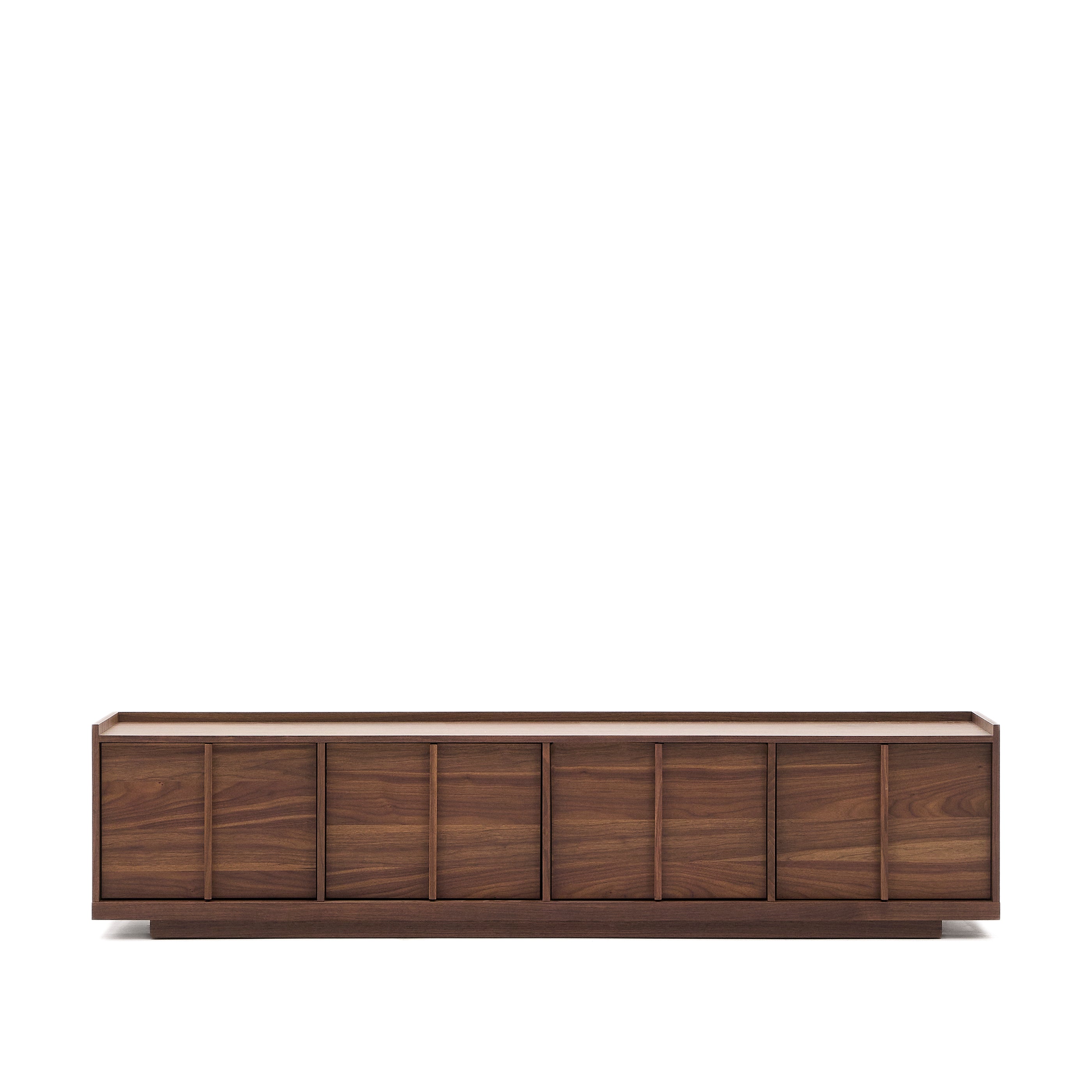 Onix TV stand with a walnut veneer in a dark finish, 200 x 45 cm FSC Mix Credit - Product Image