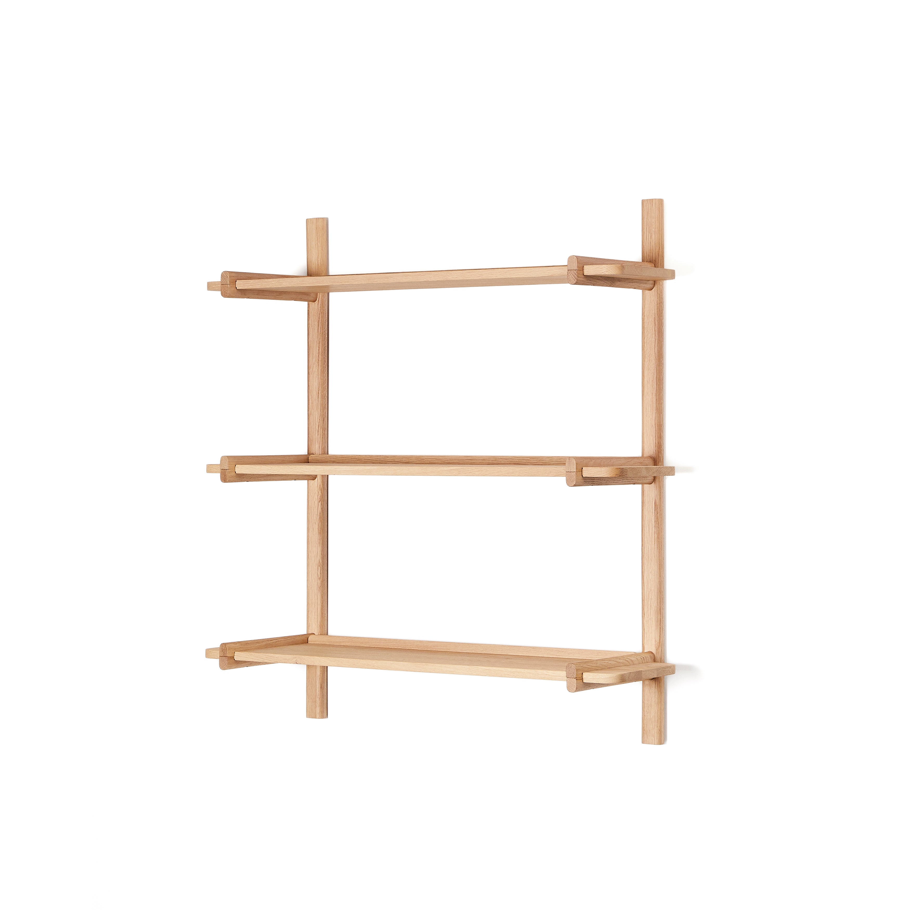 Sitra modular shelf, 3 solid oak wood shelves in a natural finish, 90 cm, FSC Mix Credit - Product Image