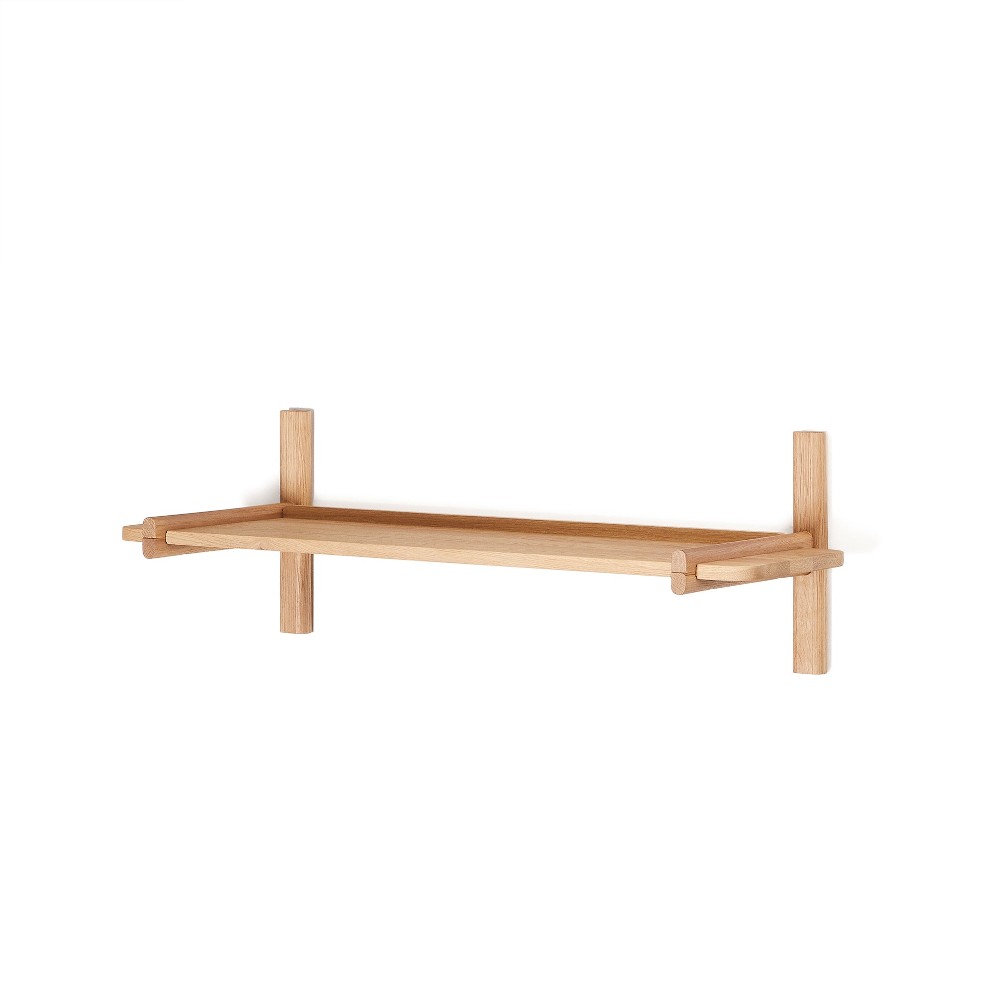 Sitra modular shelf, 1 solid oak wood shelf in a natural finish, 90 cm, FSC Mix Credit - Product Image
