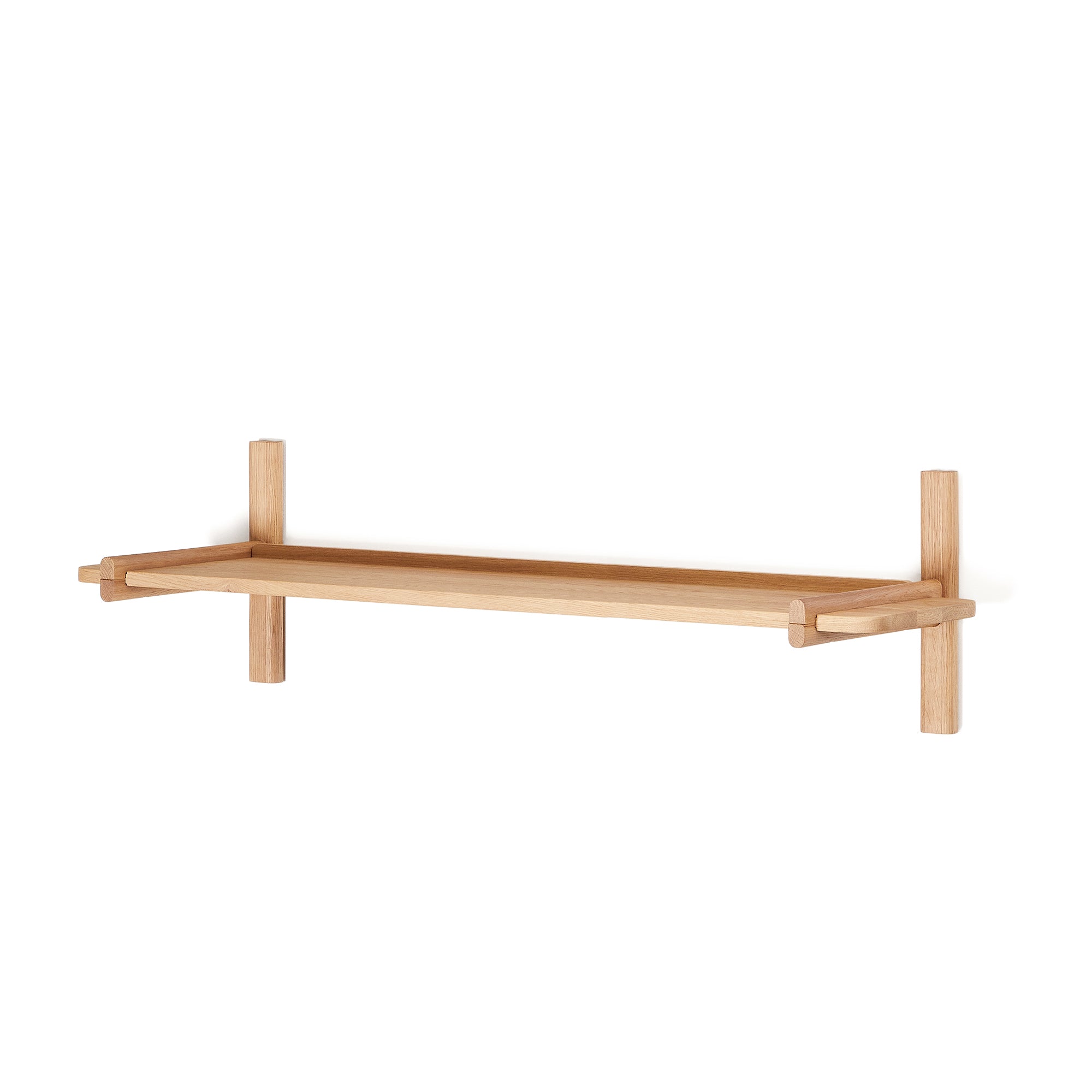 Sitra modular shelf, 1 solid oak wood shelf in a natural finish, 110 cm, FSC Mix Credit - Product Image