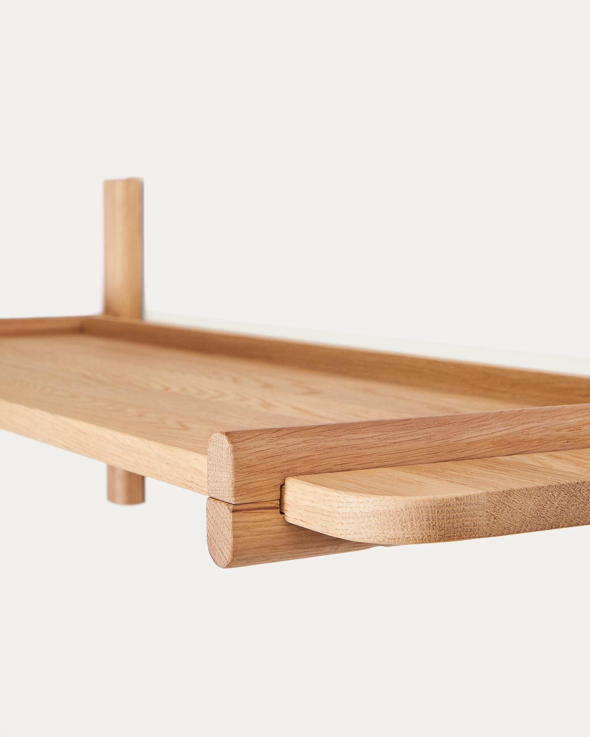 Sitra modular shelf, 1 solid oak wood shelf in a natural finish, 110 cm, FSC Mix Credit - Detail