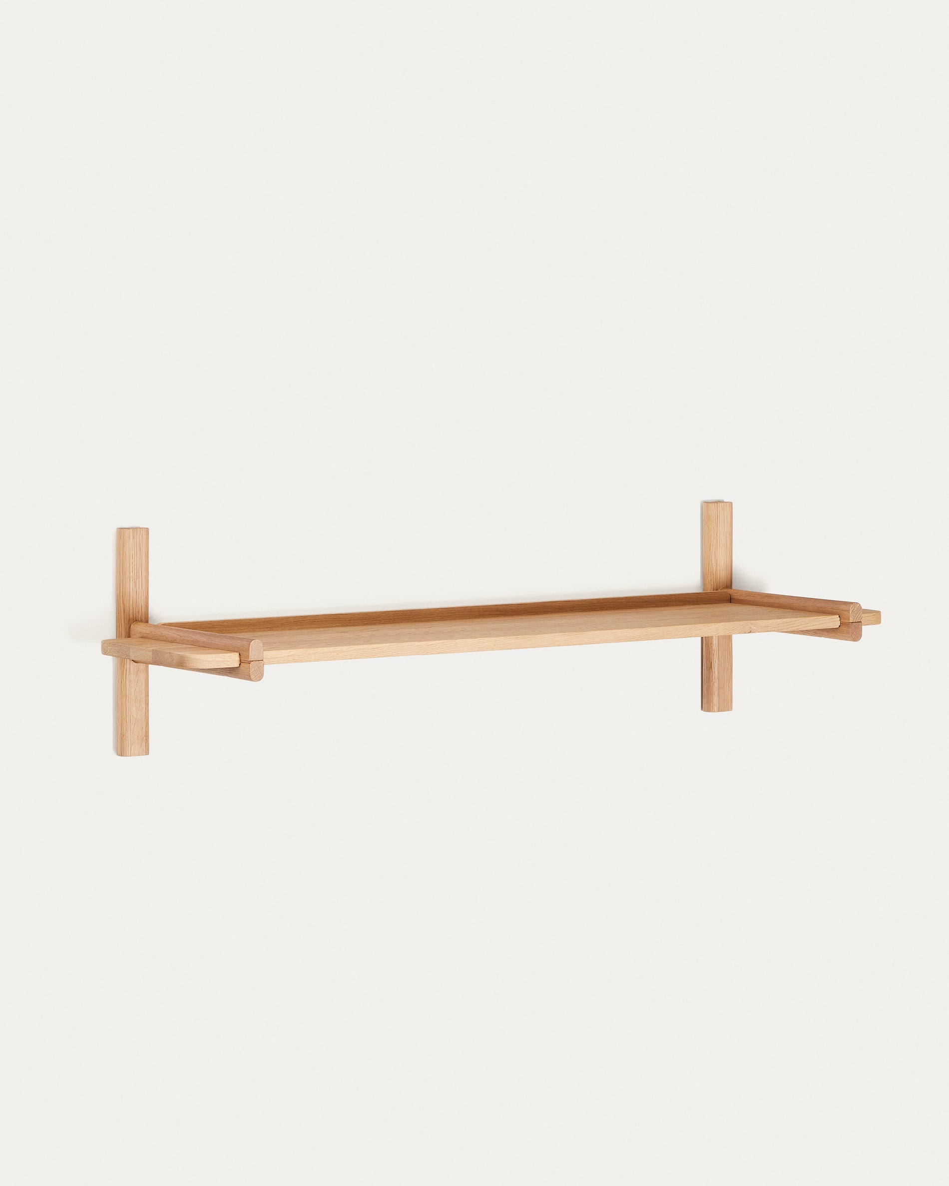 Sitra modular shelf, 1 solid oak wood shelf in a natural finish, 110 cm, FSC Mix Credit - Product View