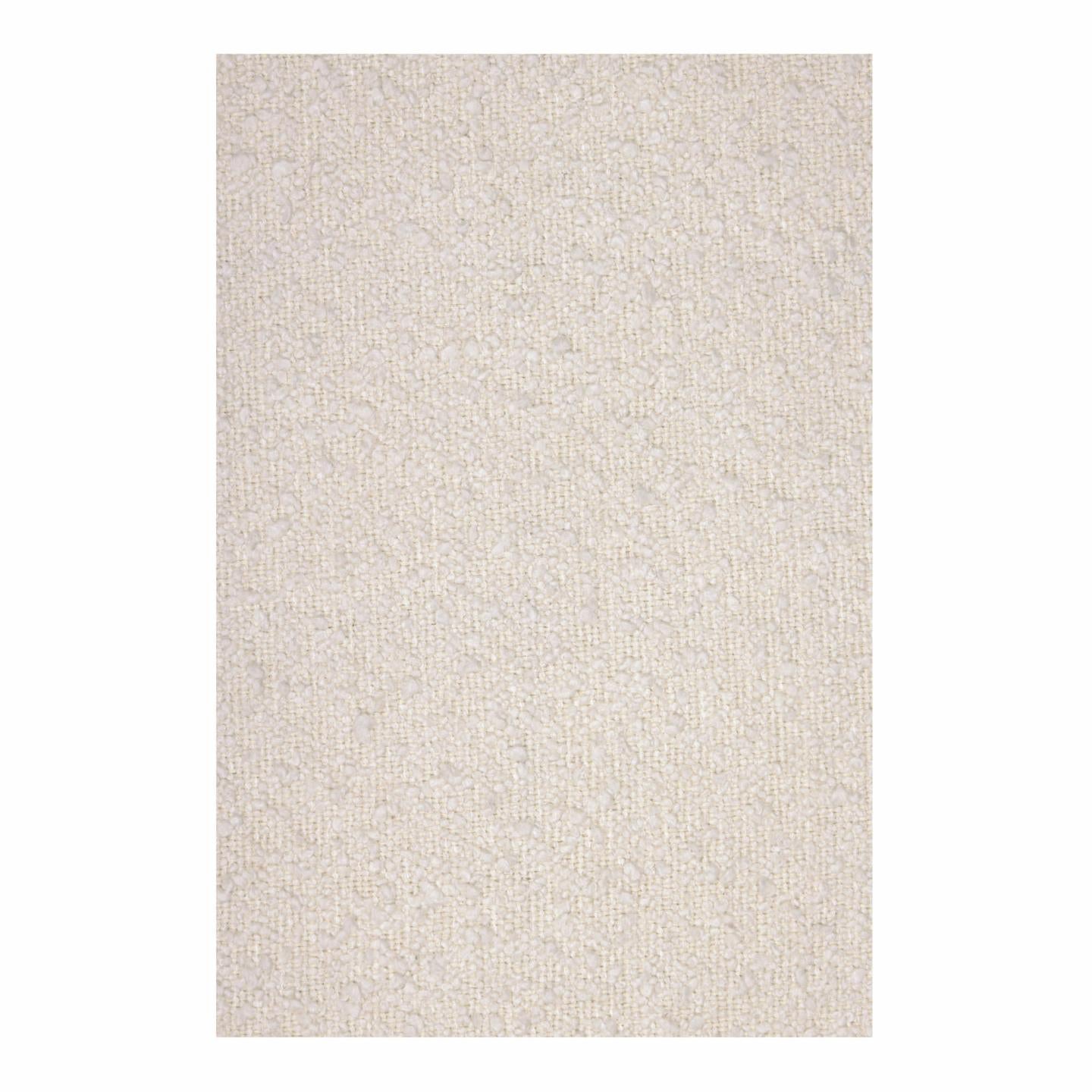 Ascot white fleece fabric sample, 10 x 15 cm - Product Image