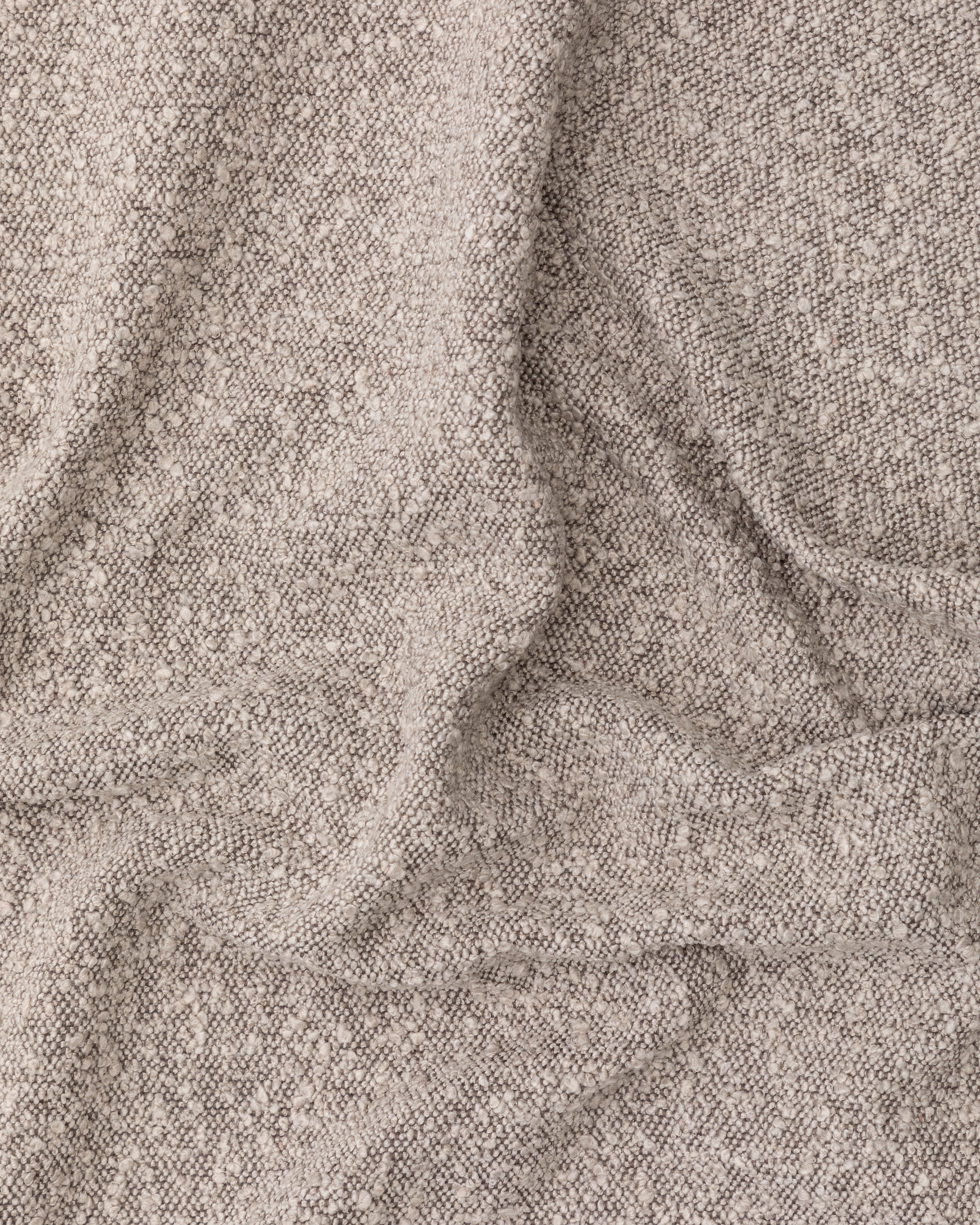 Ascot grey fleece fabric sample, 10 x 15 cm - Detail
