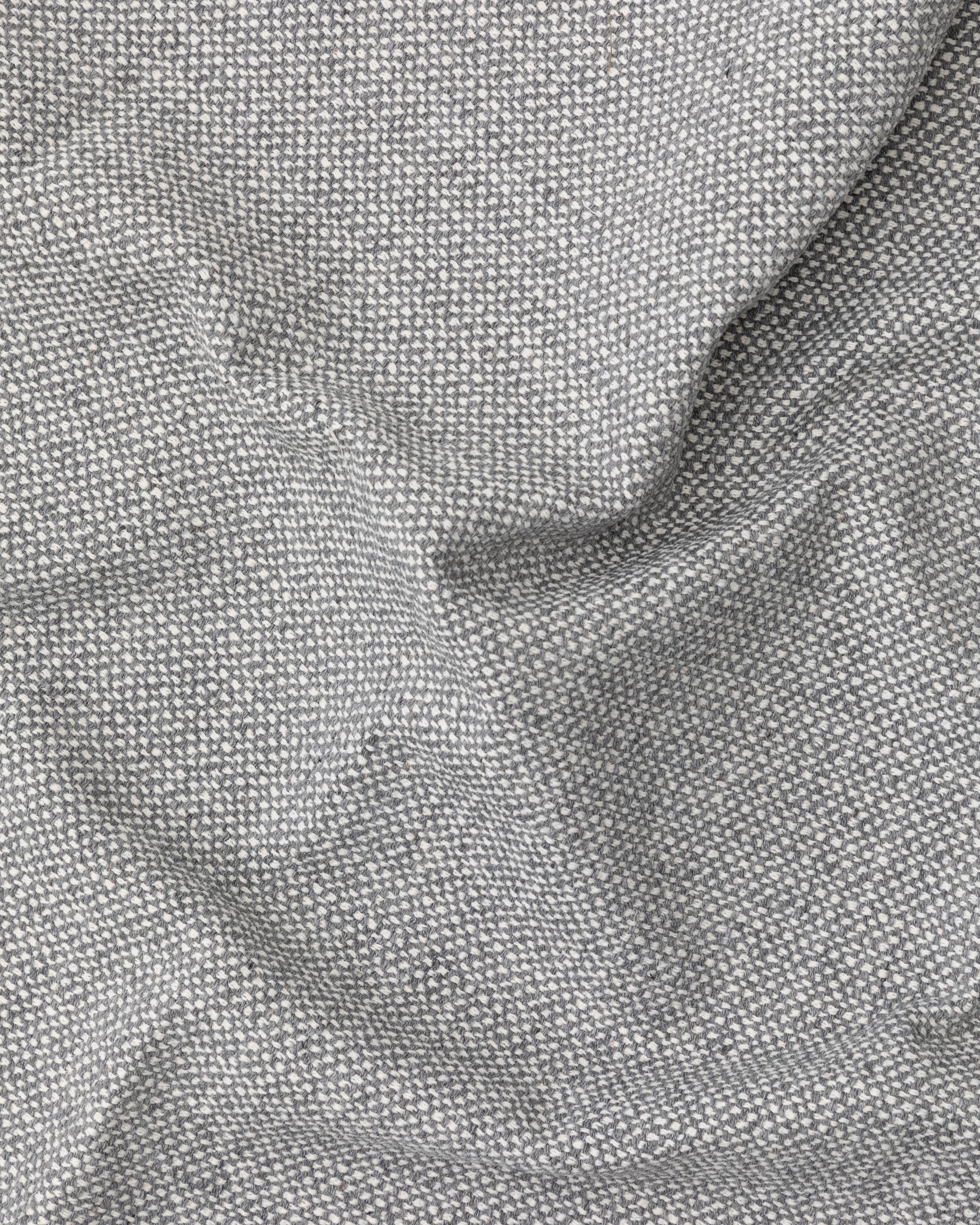 Monet light grey fabric sample, 10 x 15 cm - Detail