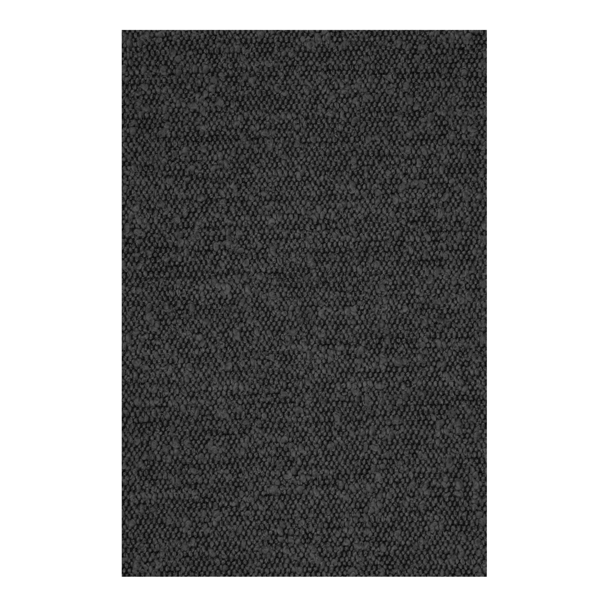 Ascot black fleece fabric sample, 10 x 15 cm - Product Image