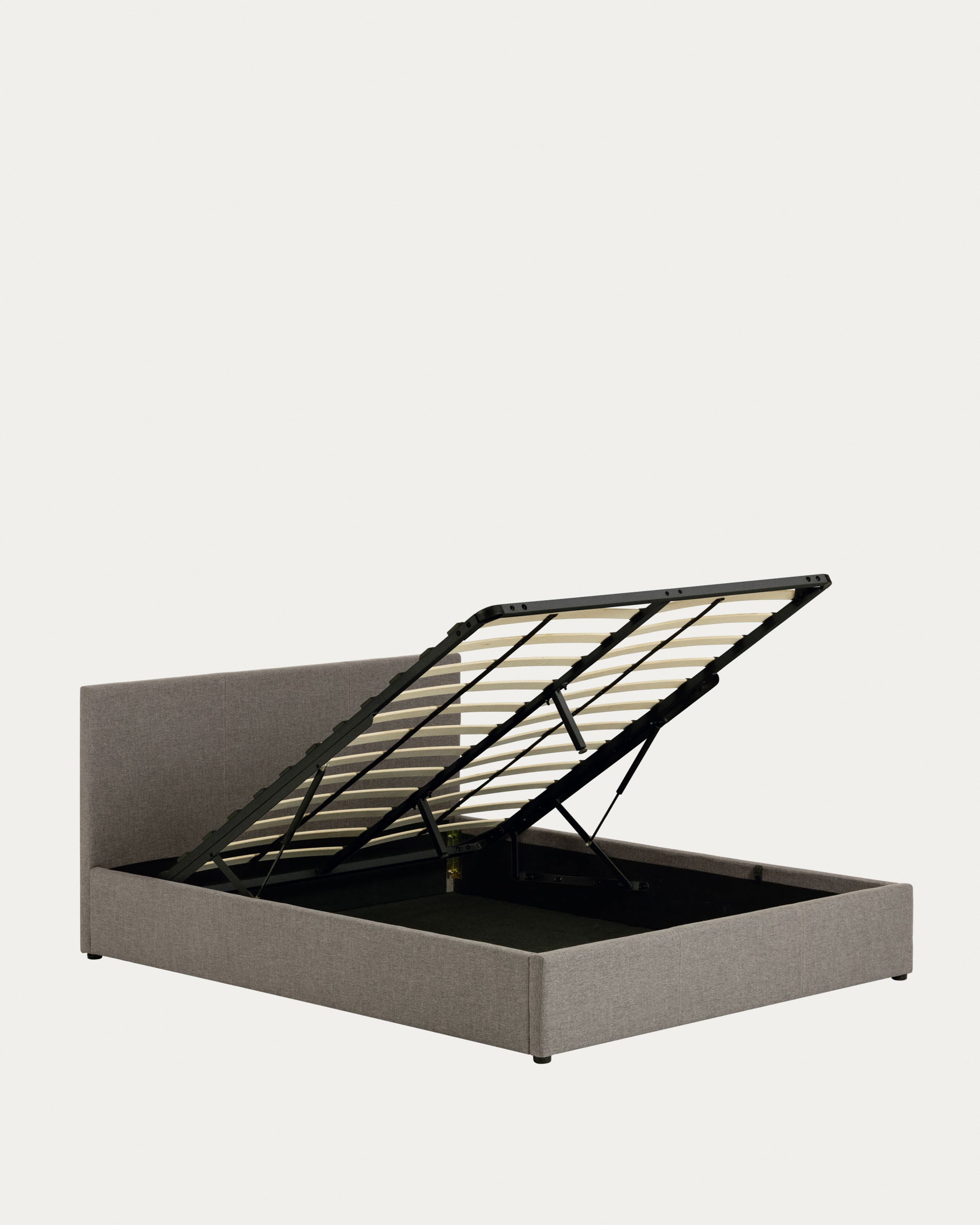 Nahiri upholstered grey ottoman bed for a 180 x 200 cm mattress - Product View