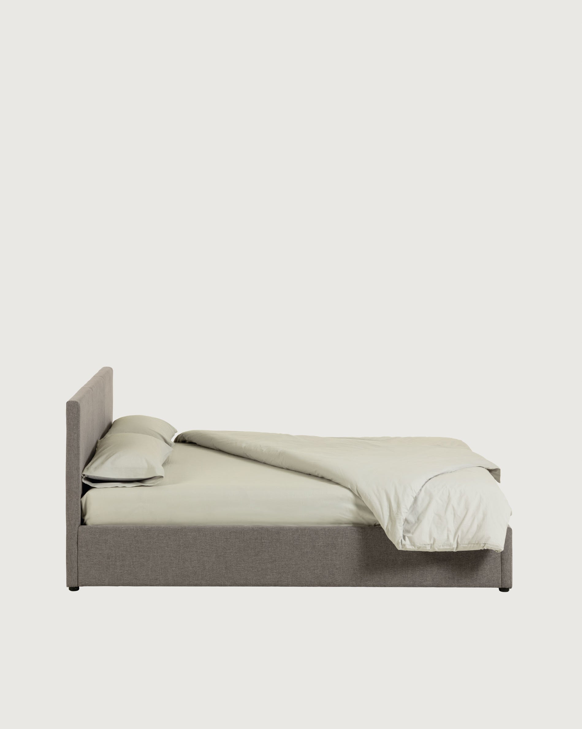 Nahiri upholstered grey ottoman bed for a 180 x 200 cm mattress - Product View