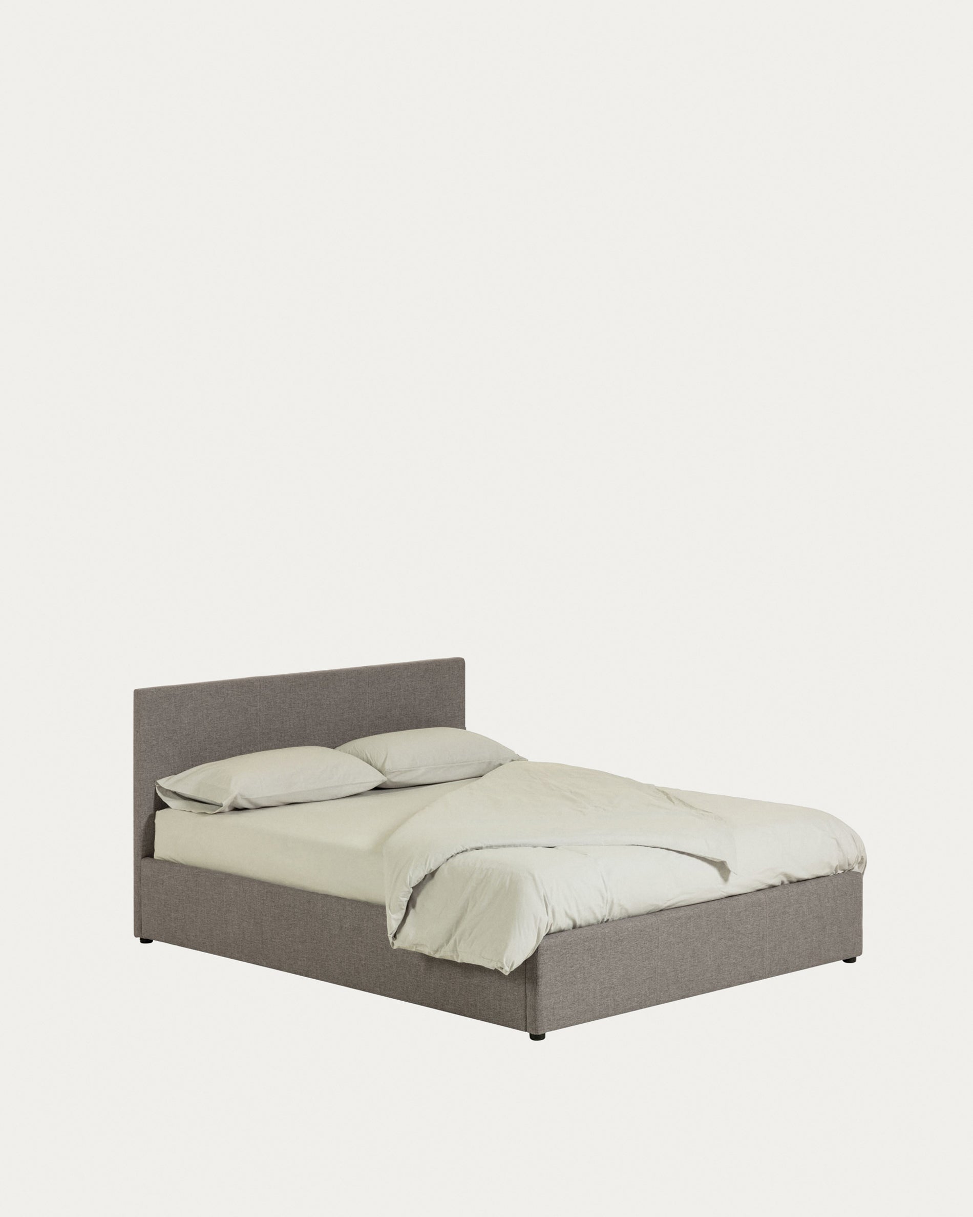Nahiri upholstered grey ottoman bed for a 150 x 200 cm mattress - Product View