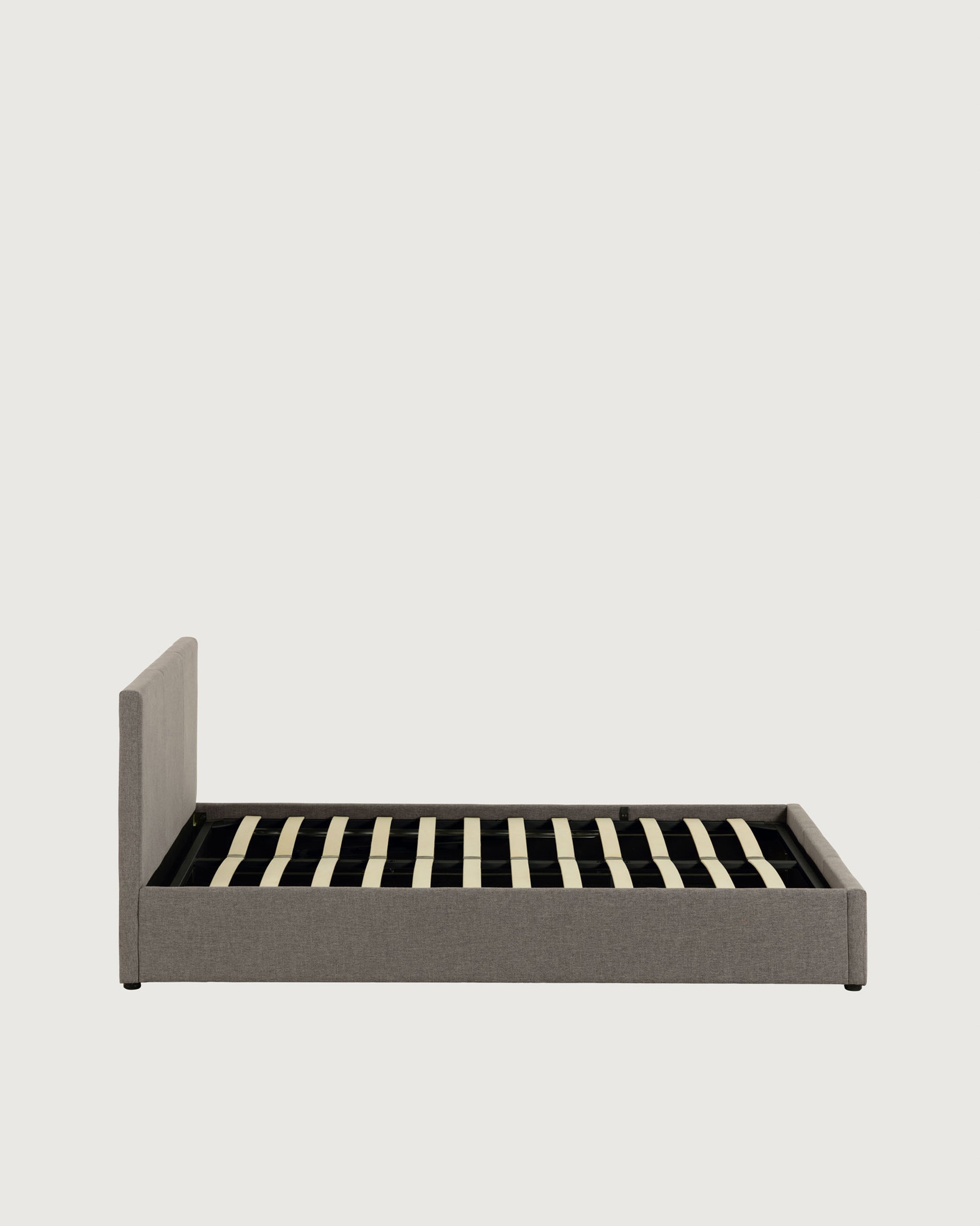 Nahiri upholstered grey ottoman bed for a 150 x 200 cm mattress - Product View