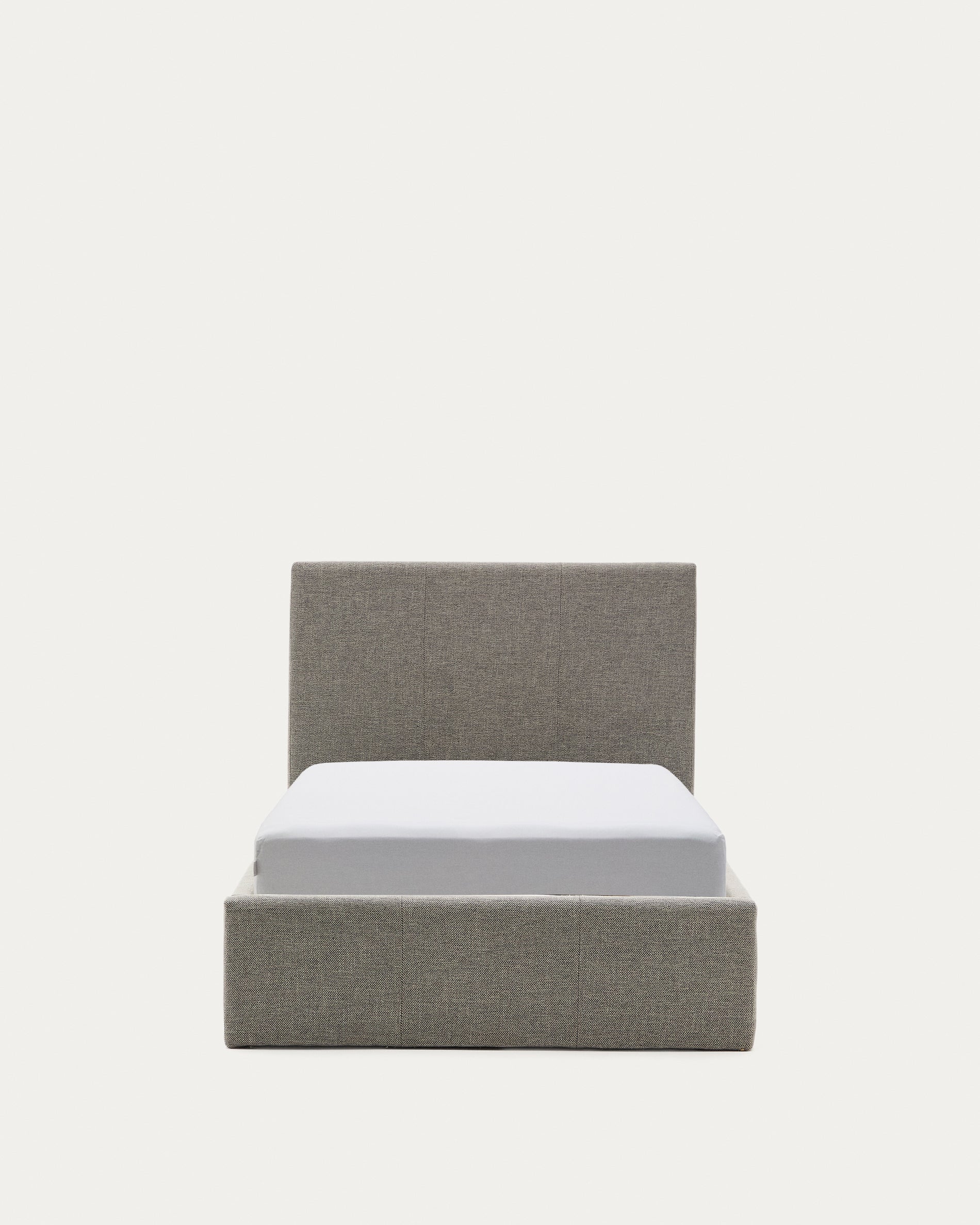 Nahiri upholstered grey ottoman bed for a 90 x 200 cm mattress - Product View