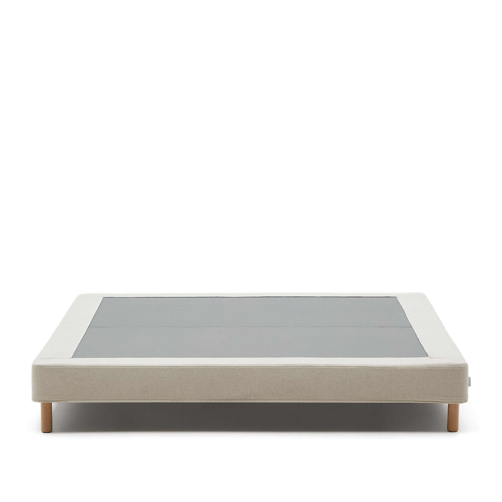 Ofelia alap bézs levehető huzattal és szilárd bükkfa lábakkal, 180 x 200 cm-es matrachoz