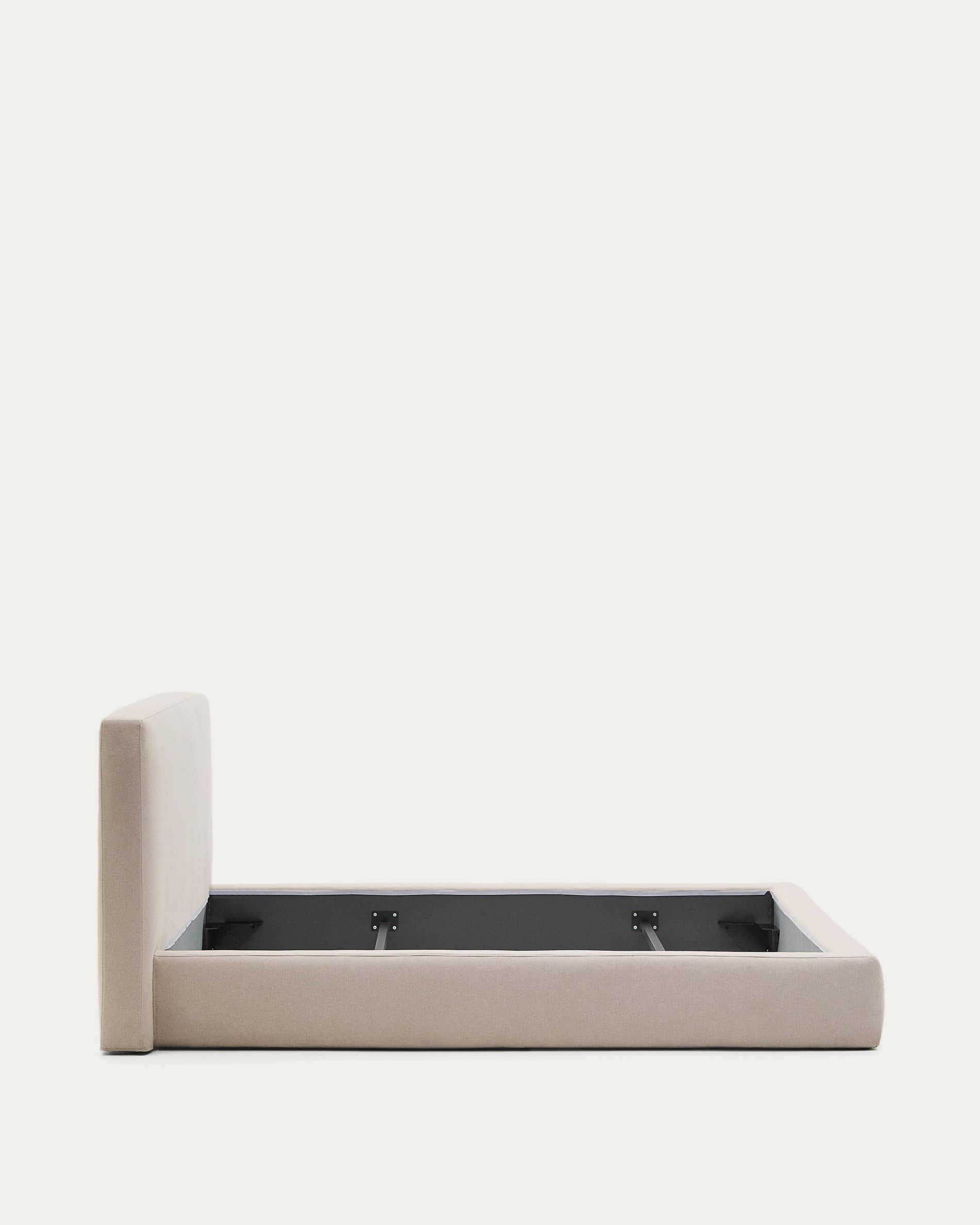 Beige Blok bed with removable covers for 180 x 200 cm mattress FSC Mix Credit - Product View