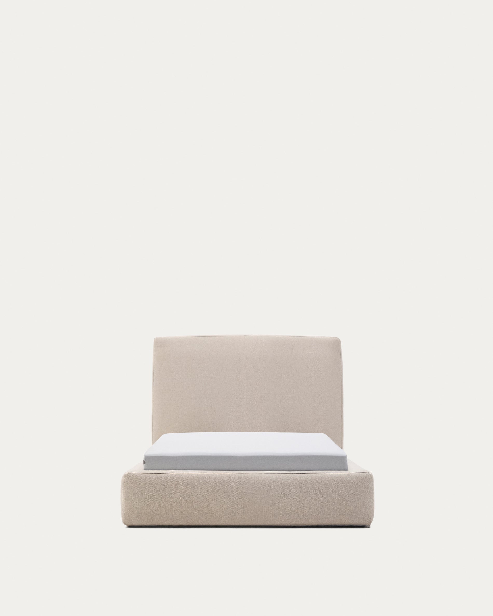 Cover for the beige Blok bed for a 90 x 200 cm mattress - Product View