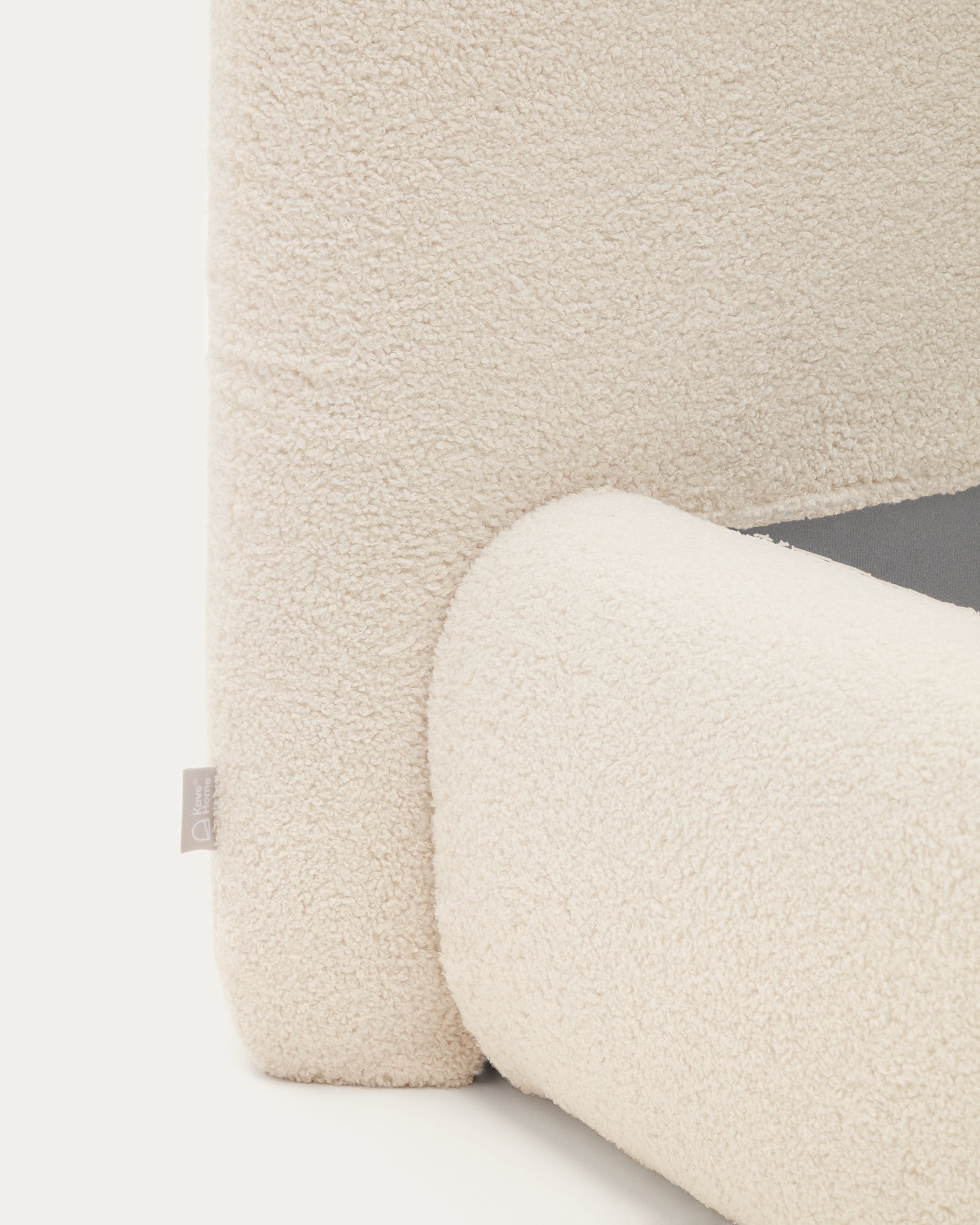 Martina bed cover in ecru bouclé for a 160 x 200 cm mattress - Detail