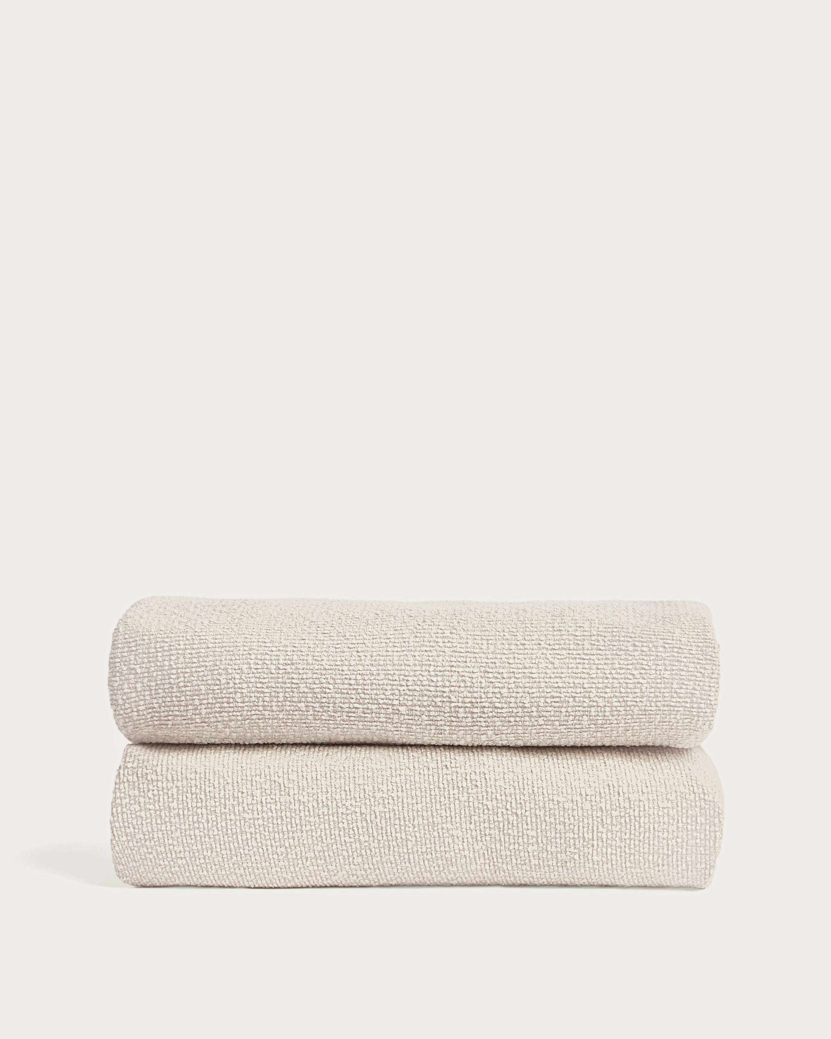 Martina bed cover in ecru chenille for mattress 160 x 200cm - Product View