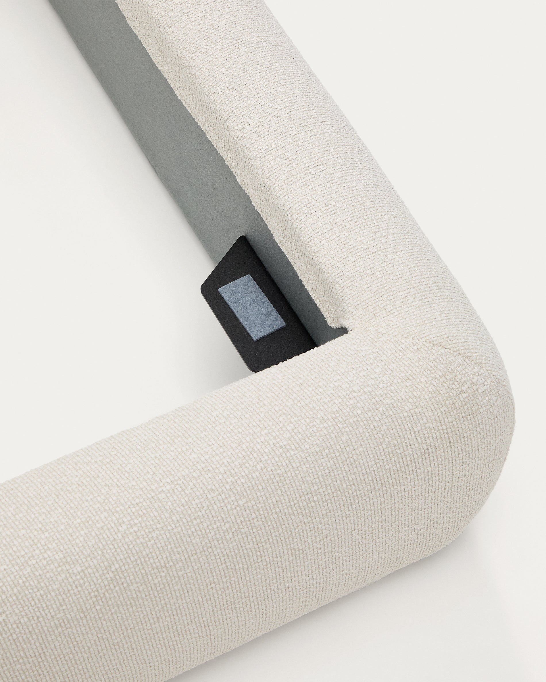 Martina bed cover in ecru chenille for mattress 90 x 200cm - Detail