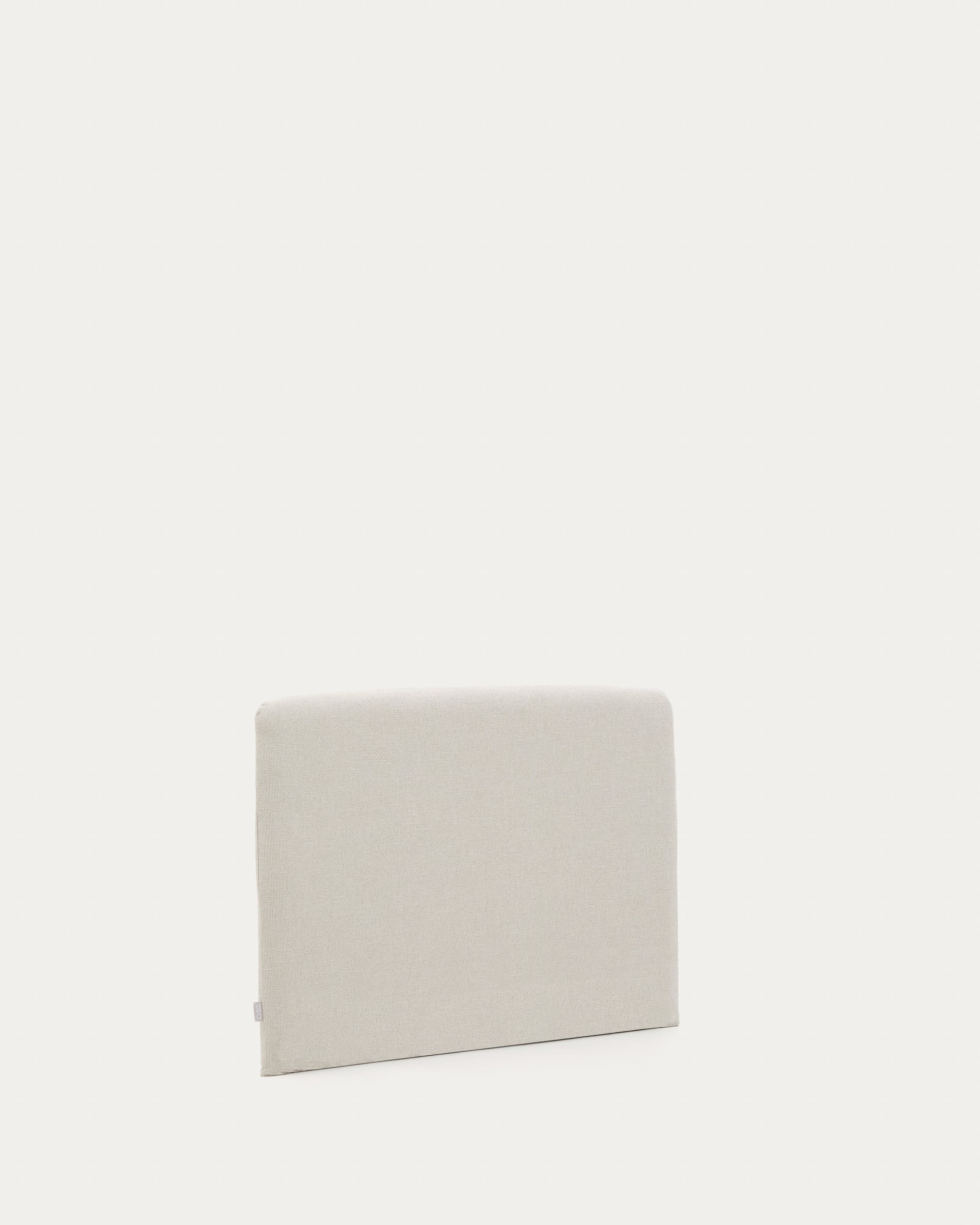 Pearl chenille Valma headboard with removable cover for a 90 x 200 cm bed - Product View