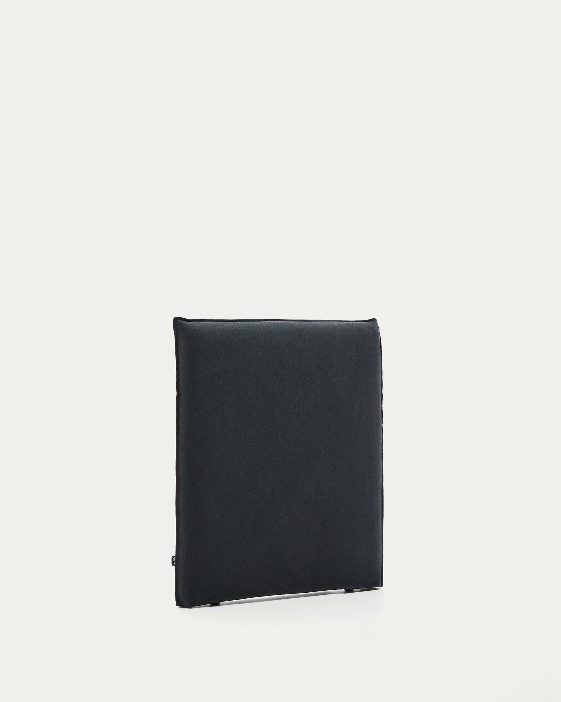 Anthracite grey linen and cotton Jaira headboard with removable cover for a 90 cm FSC Mix Credit bed - Product View